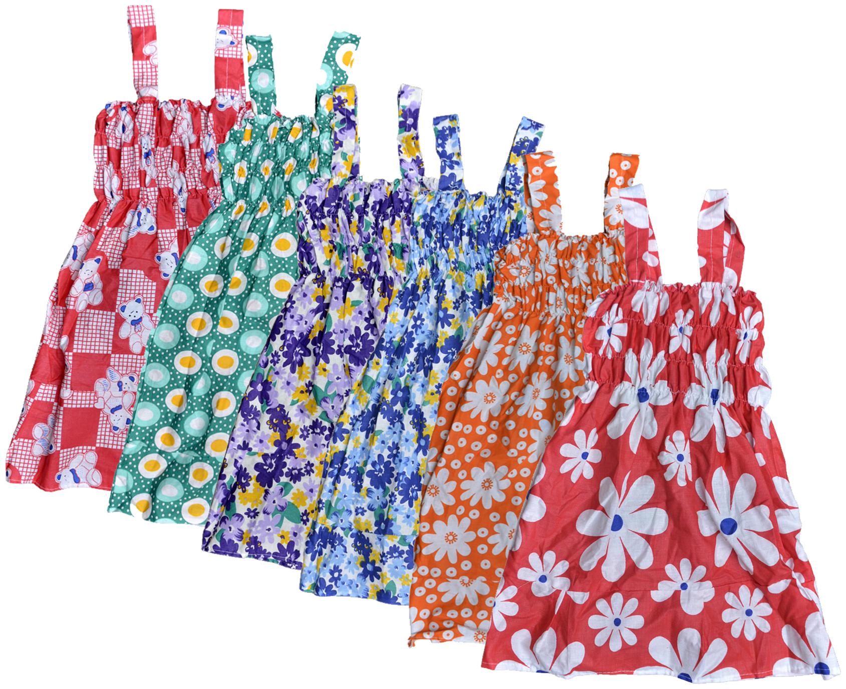 

KAVYA Baby Girls Cotton Printed Frock (Multi)