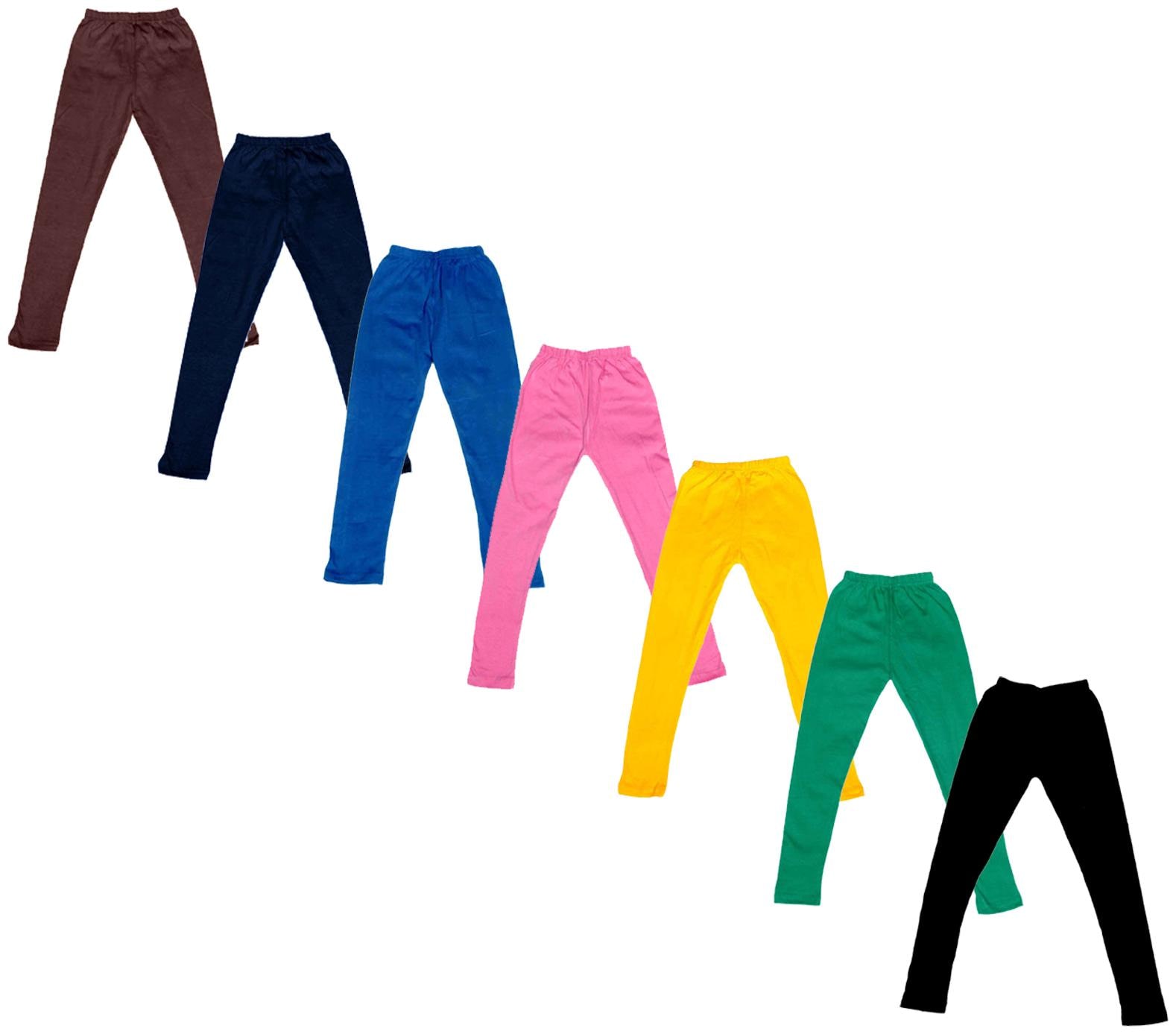 

Kavya Baby girl Cotton Solid Leggings - Multi