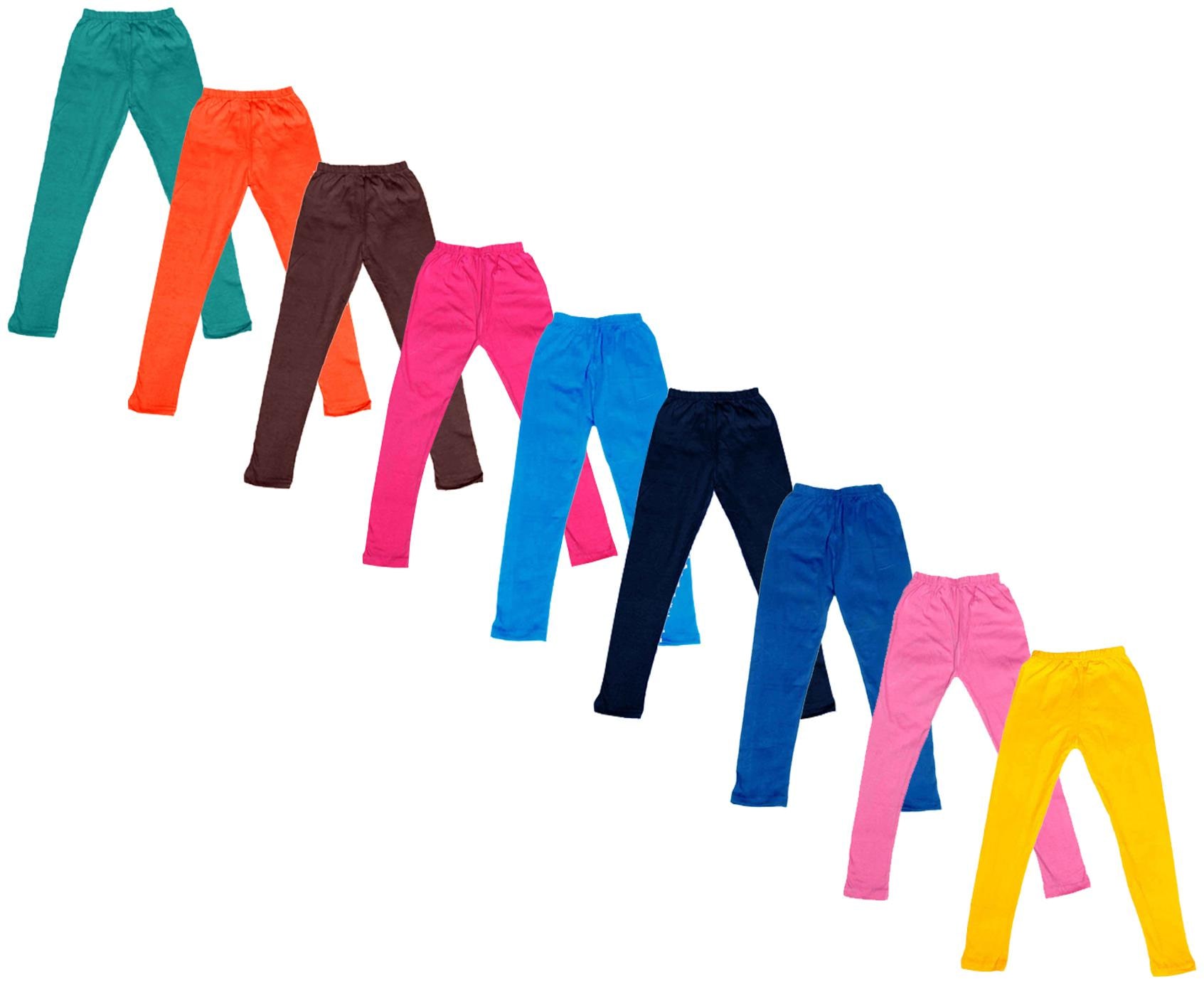 

Kavya Baby girl Cotton Solid Leggings - Multi