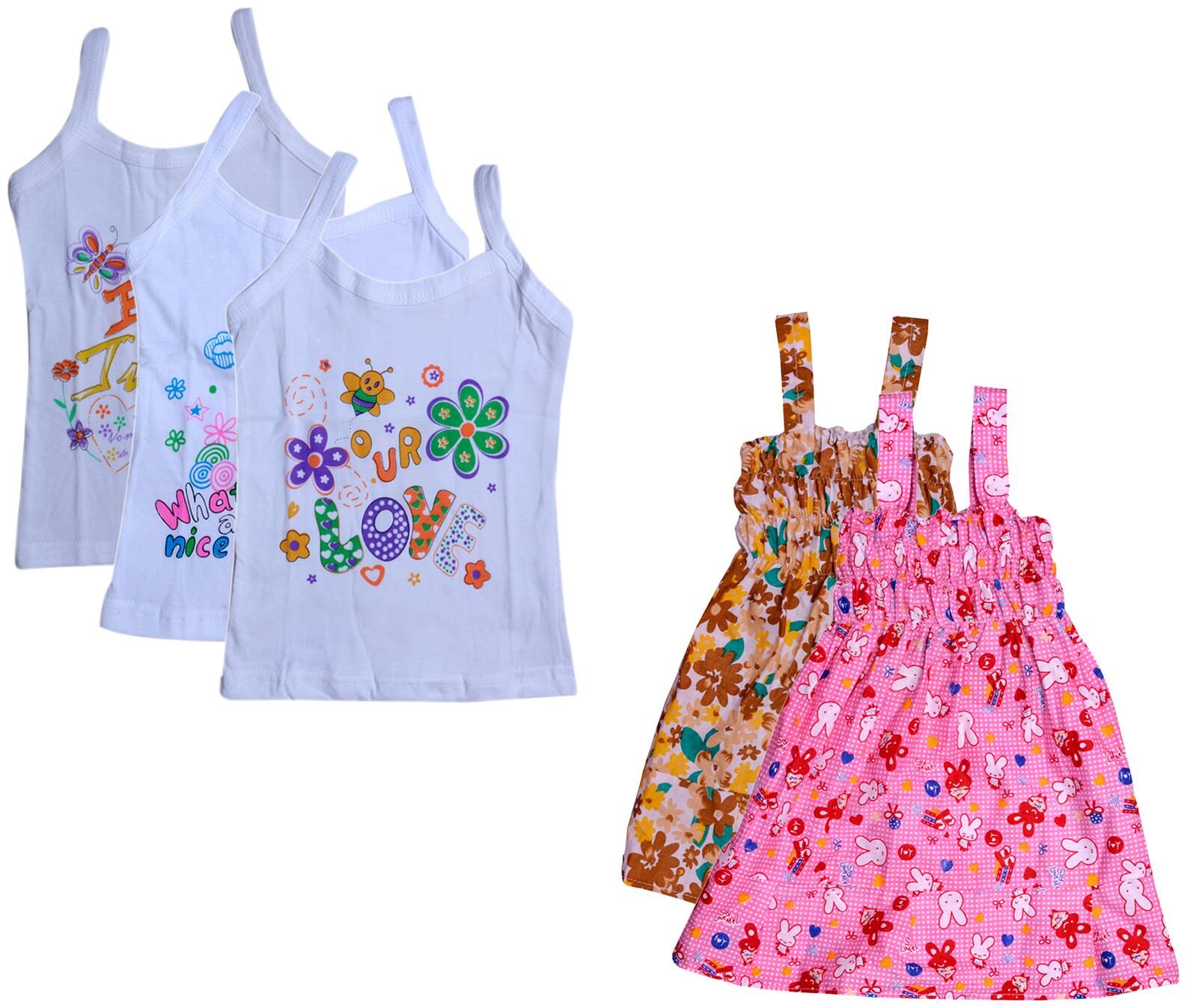 

Kavya Girl Cotton Printed Top - Multi