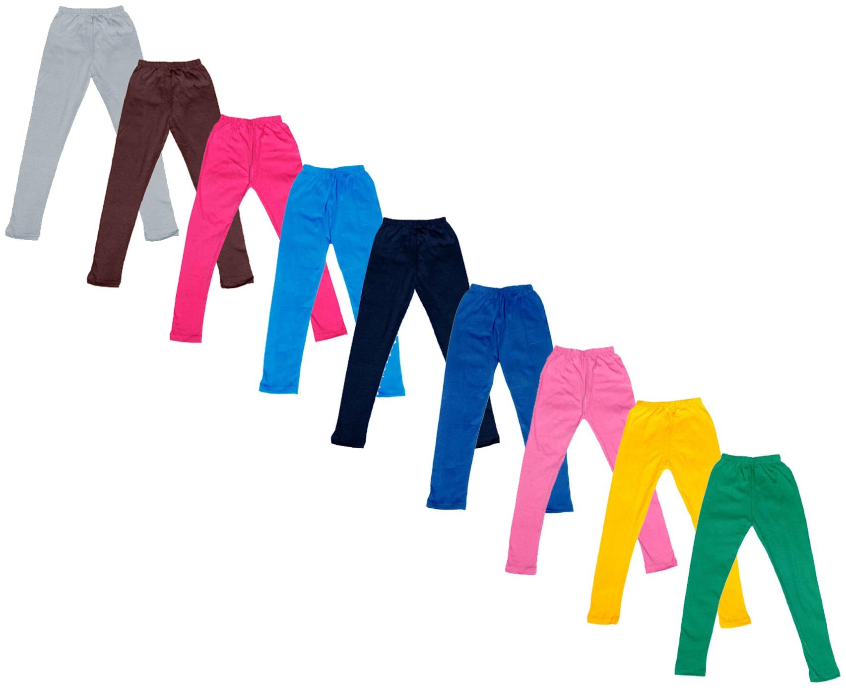 

Kavya Baby girl Cotton Solid Leggings - Multi