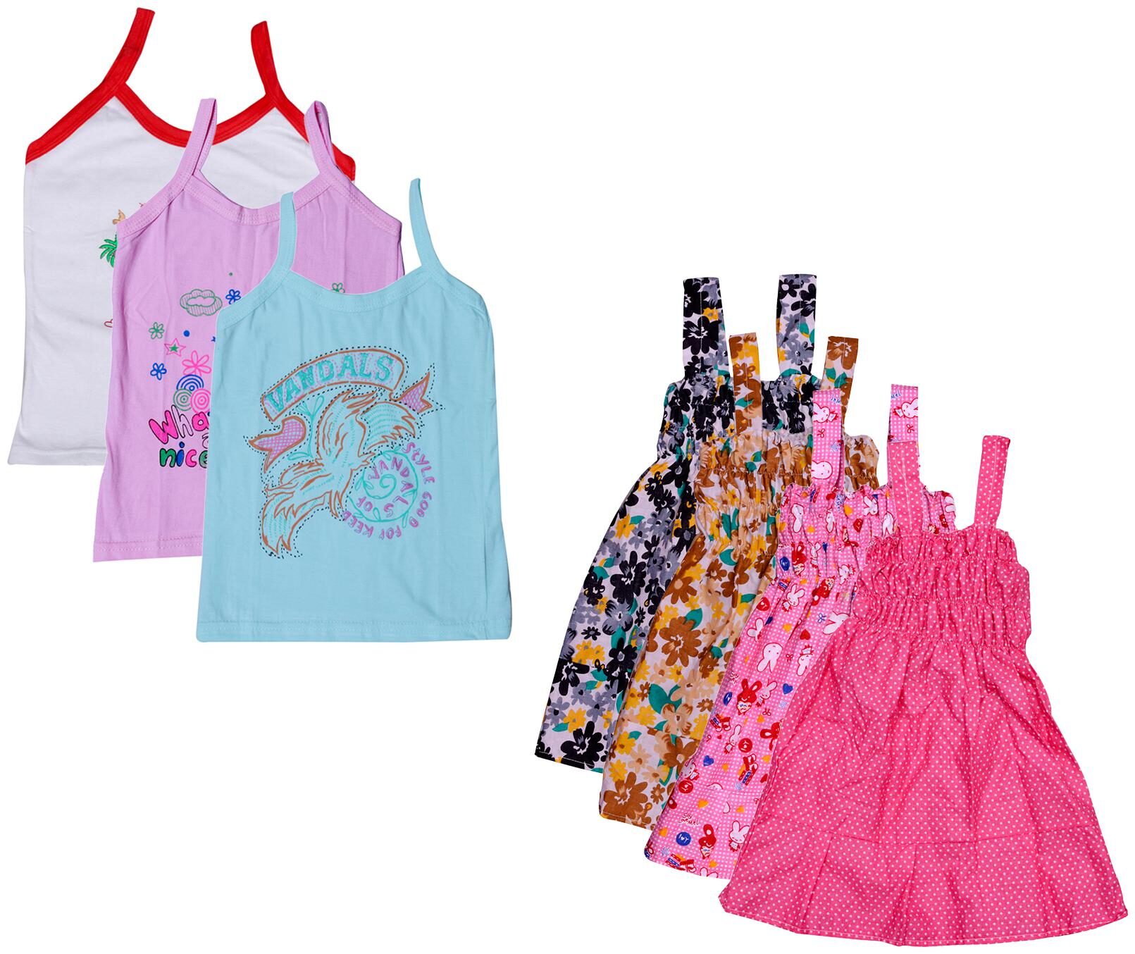 

Kavya Girl Cotton Printed Top - Multi