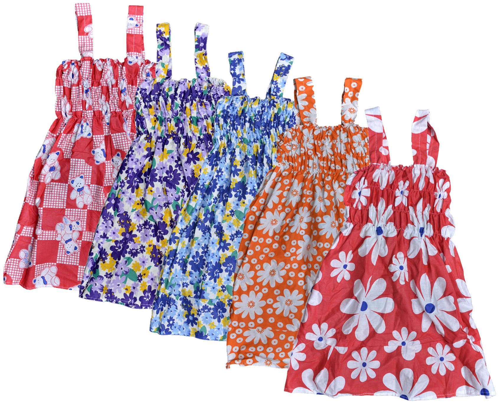 

KAVYA Baby Girls Cotton Printed Frock (Multi)