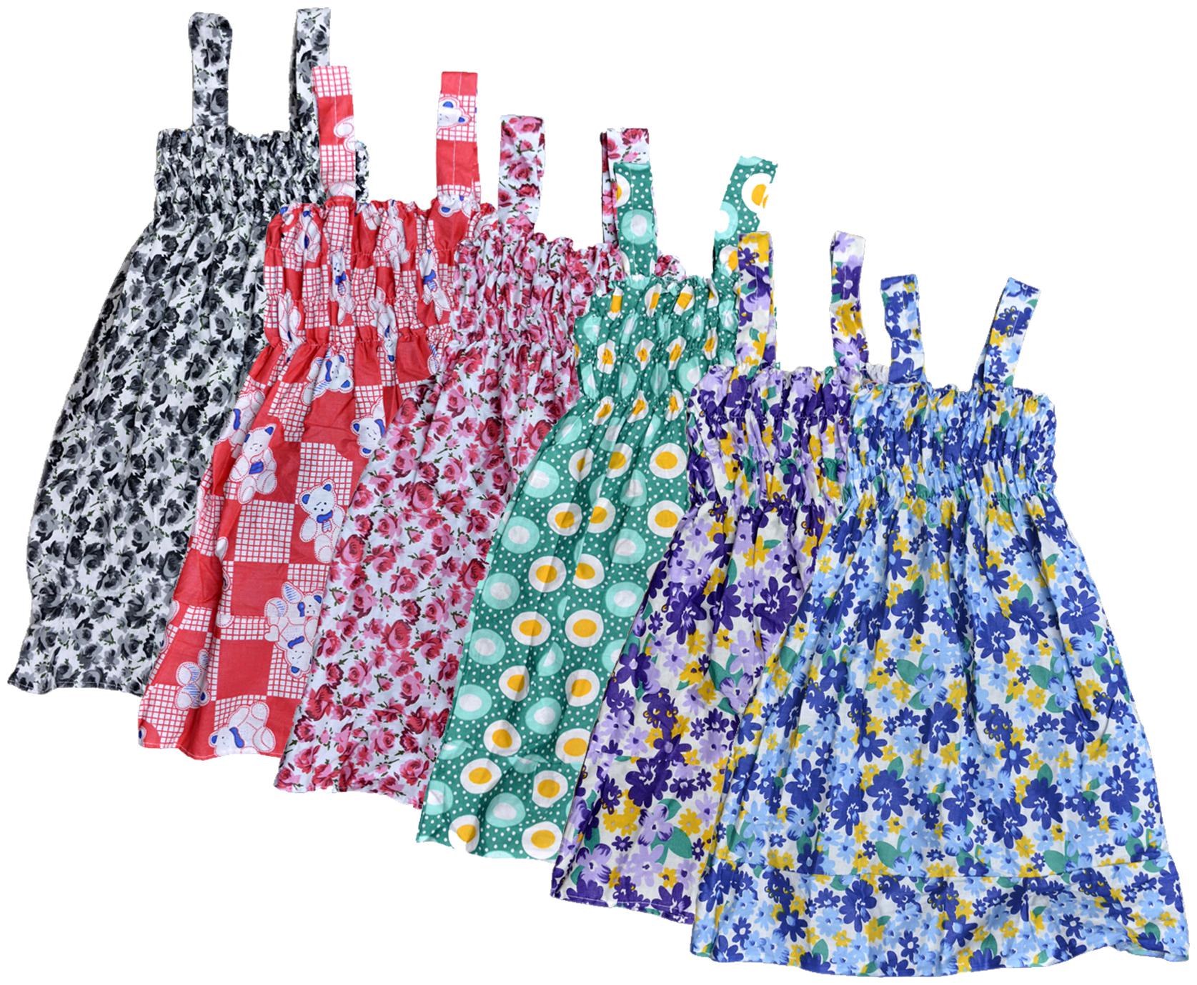 

KAVYA Baby Girls Cotton Printed Frock (Multi)
