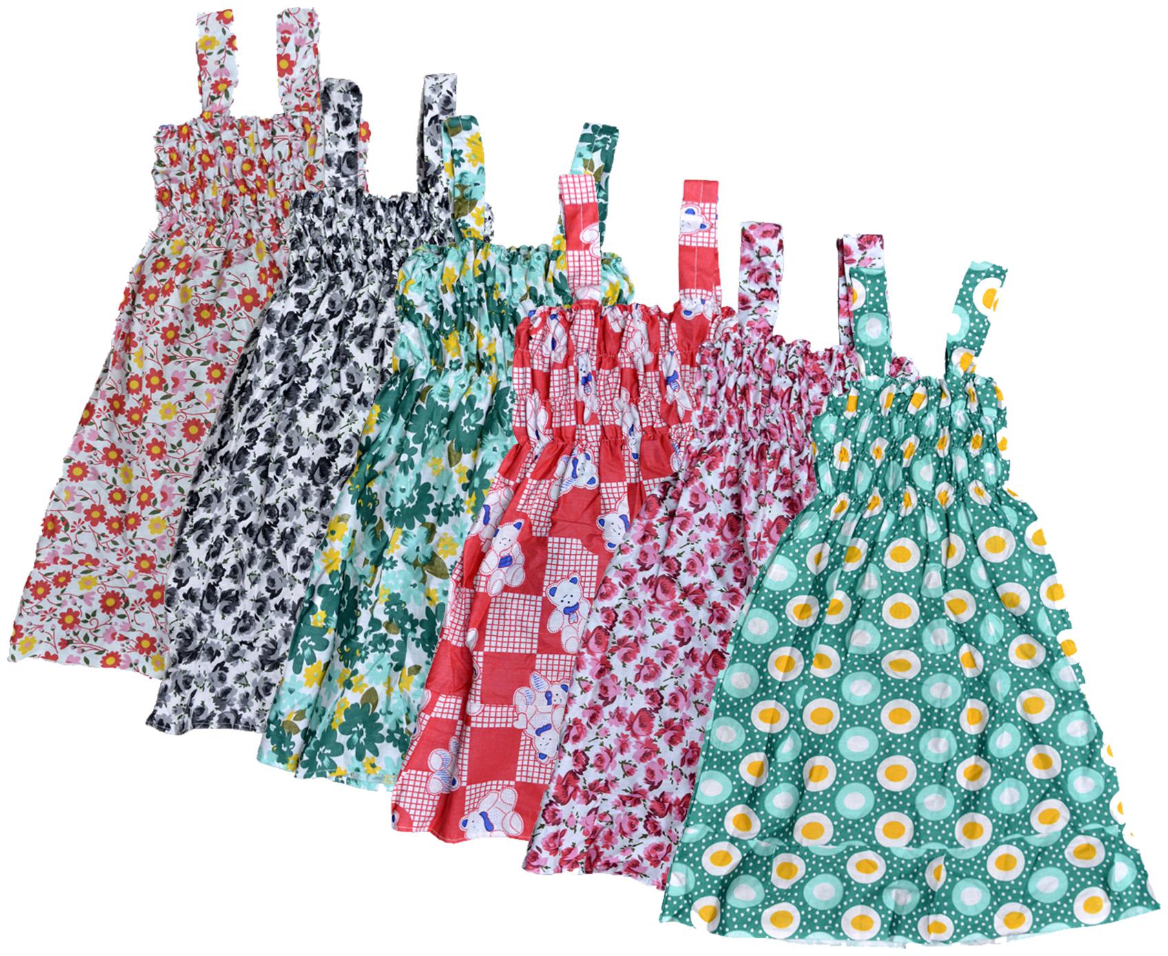 

KAVYA Baby Girls Cotton Printed Frock (Multi)