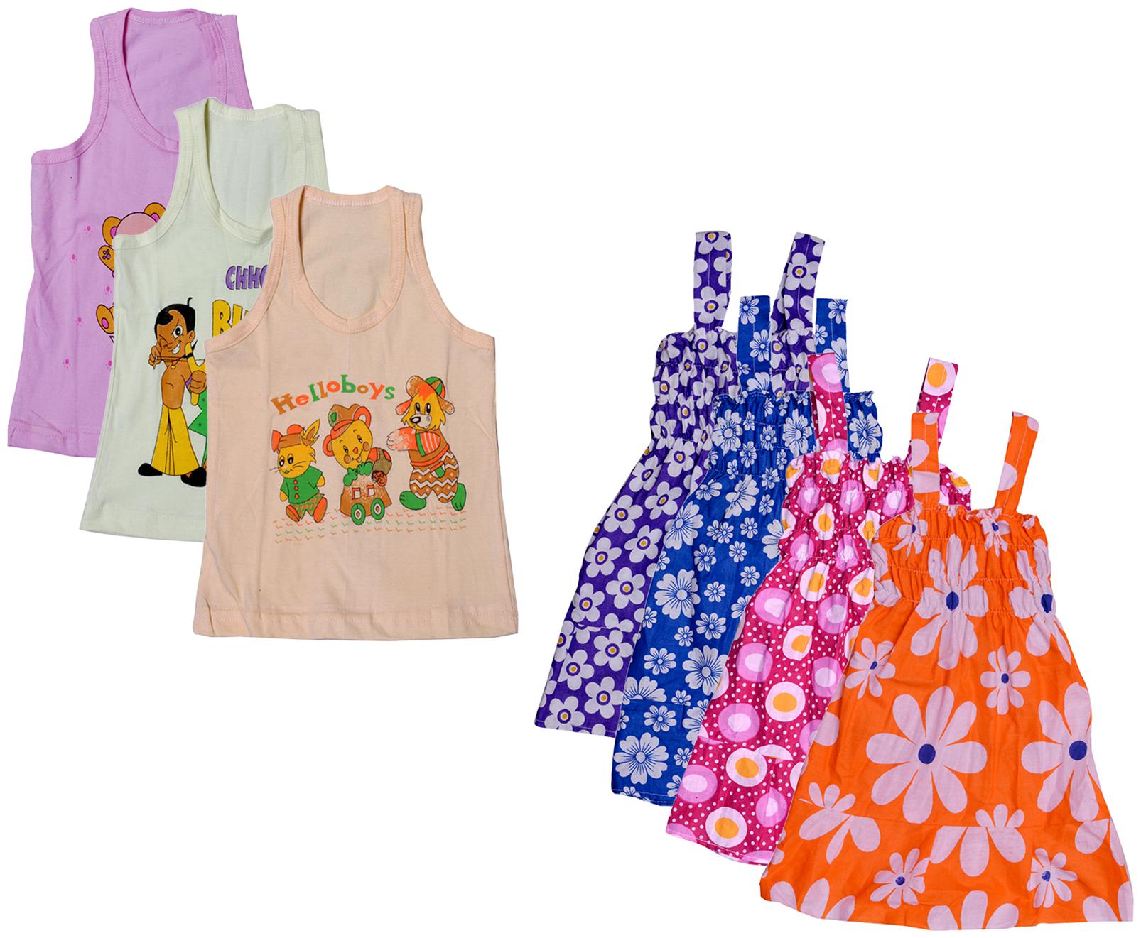 

Kavya Girl Cotton Printed Top - Multi