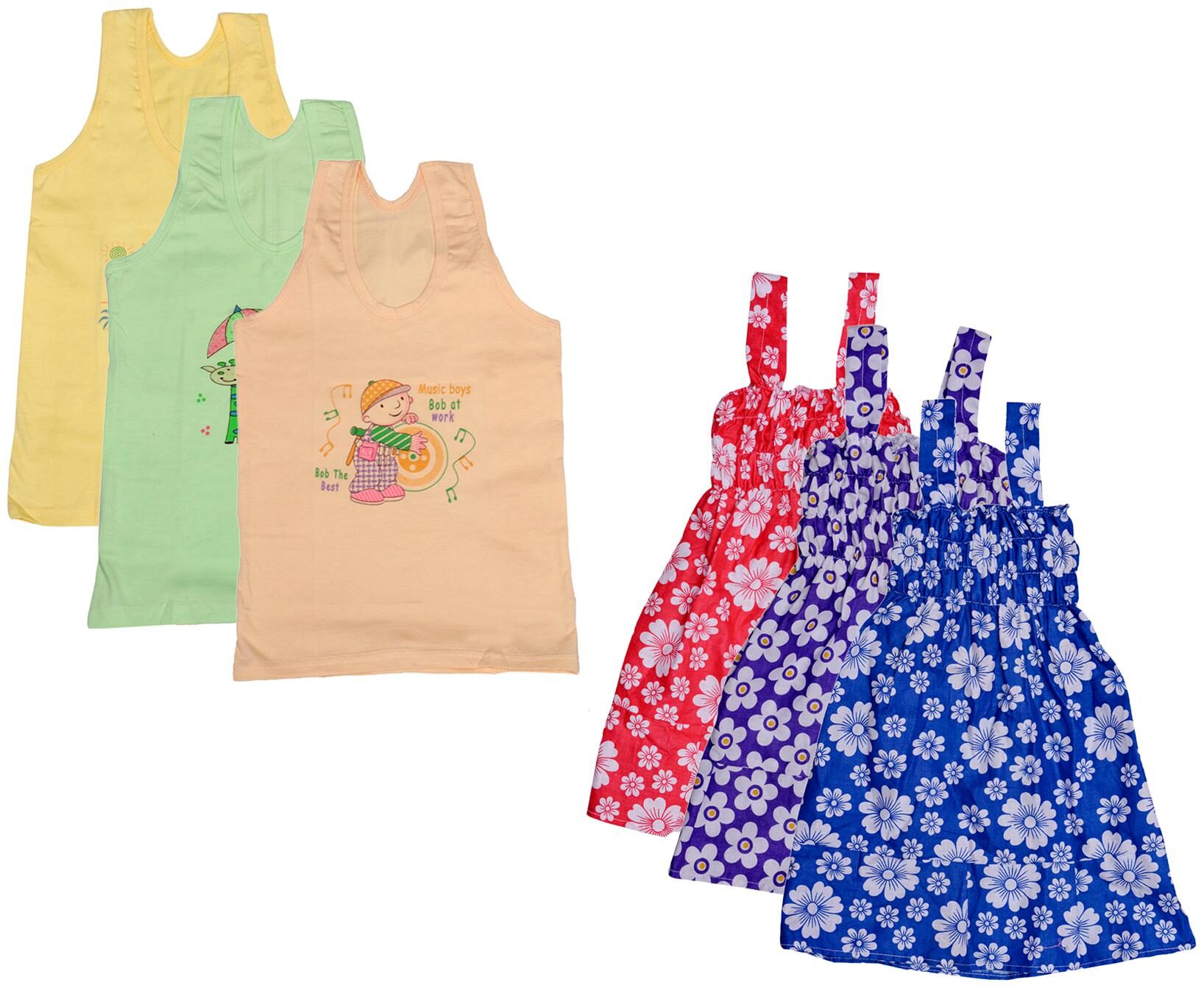 

Kavya Girl Cotton Printed Top - Multi