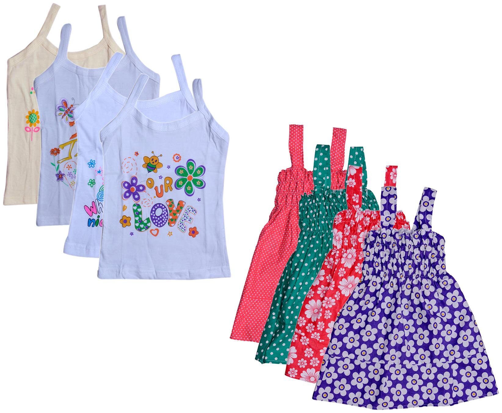 

Kavya Girl Cotton Printed Top - Multi