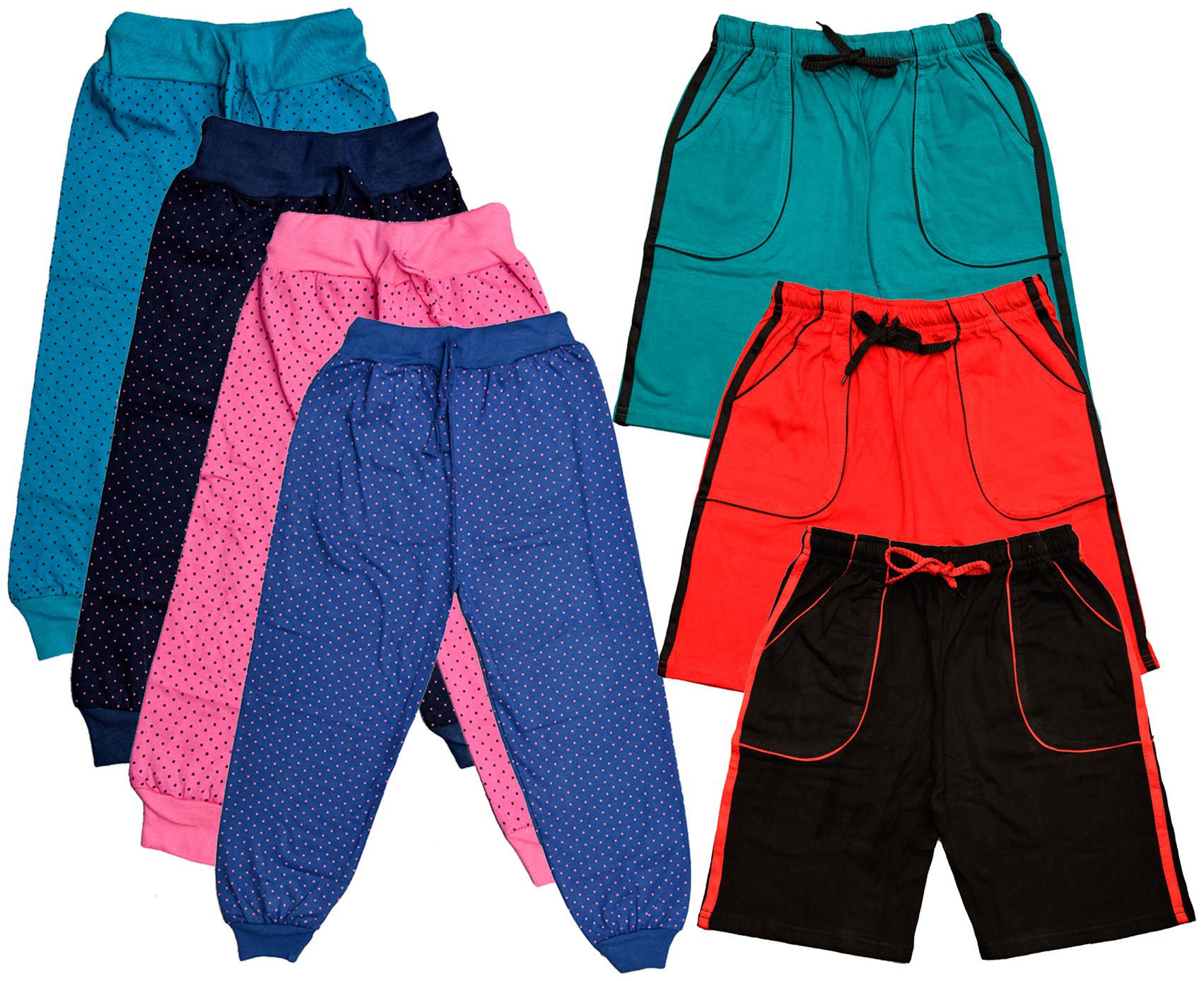 

KAVYA Boys Cotton Solid Capri and Shorts Bermuda (Pack of 7)(Multi)