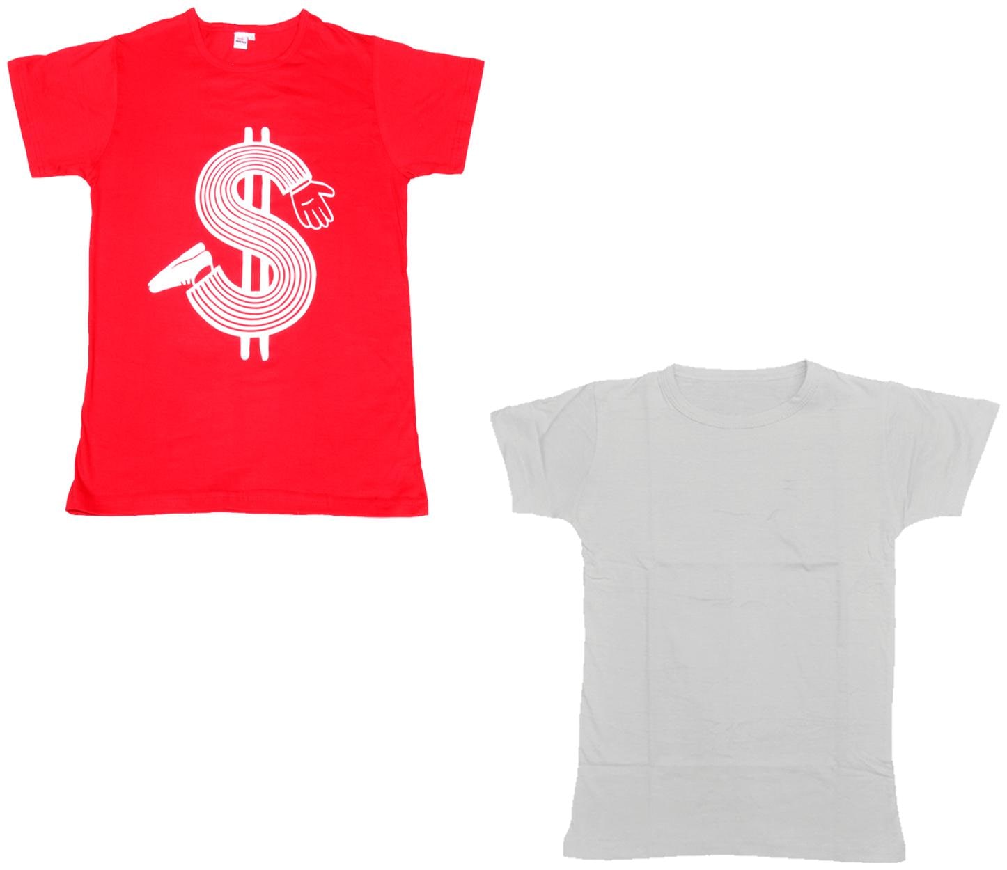 

Kavya Boy Cotton Printed T-shirt - White Red
