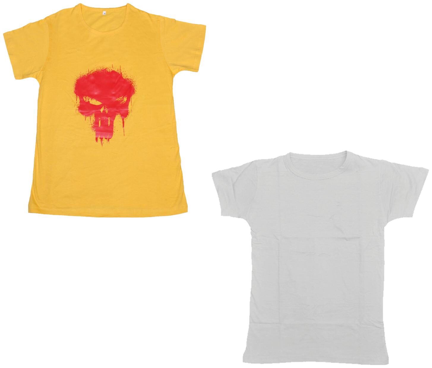 

Kavya Boy Cotton Printed T-shirt - White Yellow