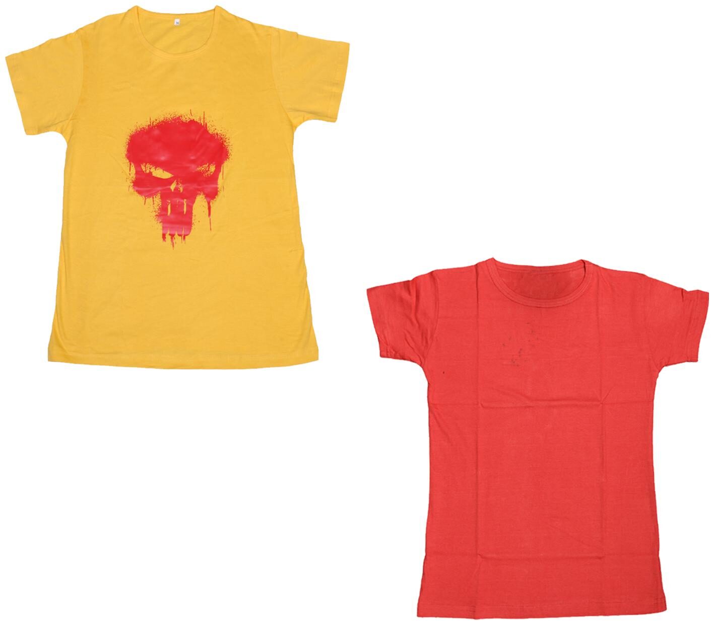 

Kavya Boy Cotton Printed T-shirt - Red Yellow