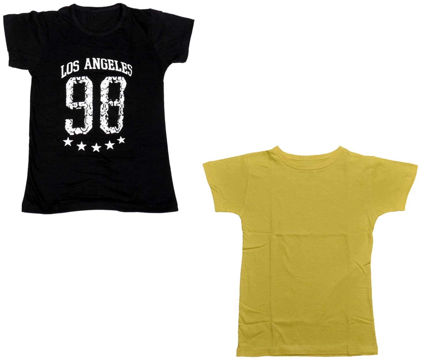 

Kavya Boy Cotton Printed T-shirt - Green Black