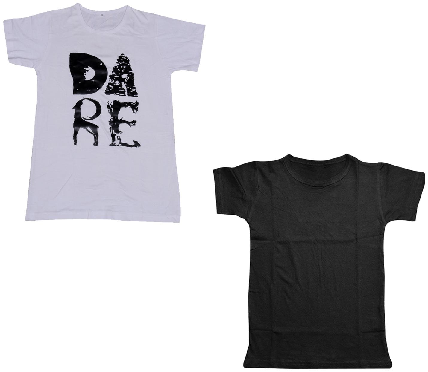 

Kavya Boy Cotton Printed T-shirt - Black White