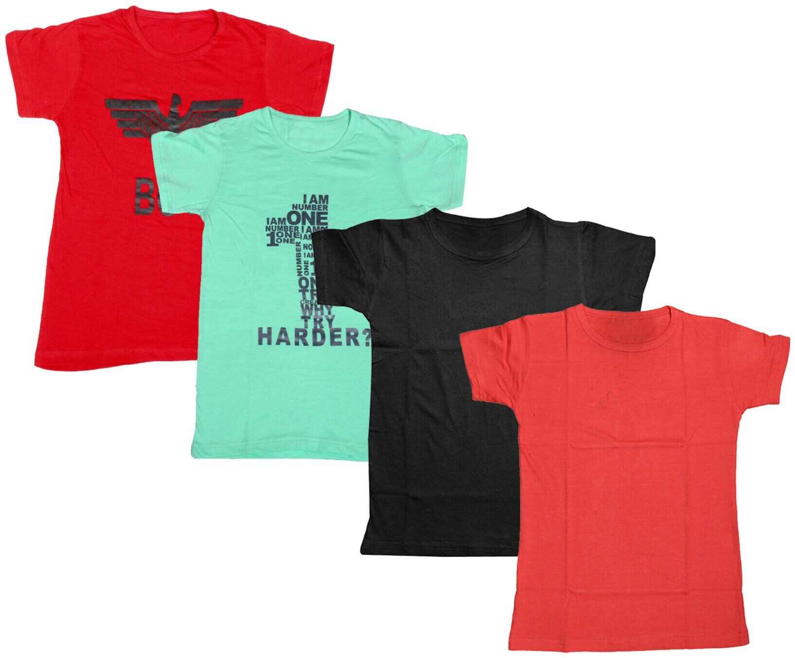 

Kavya Boy Cotton Printed T-shirt - Multi