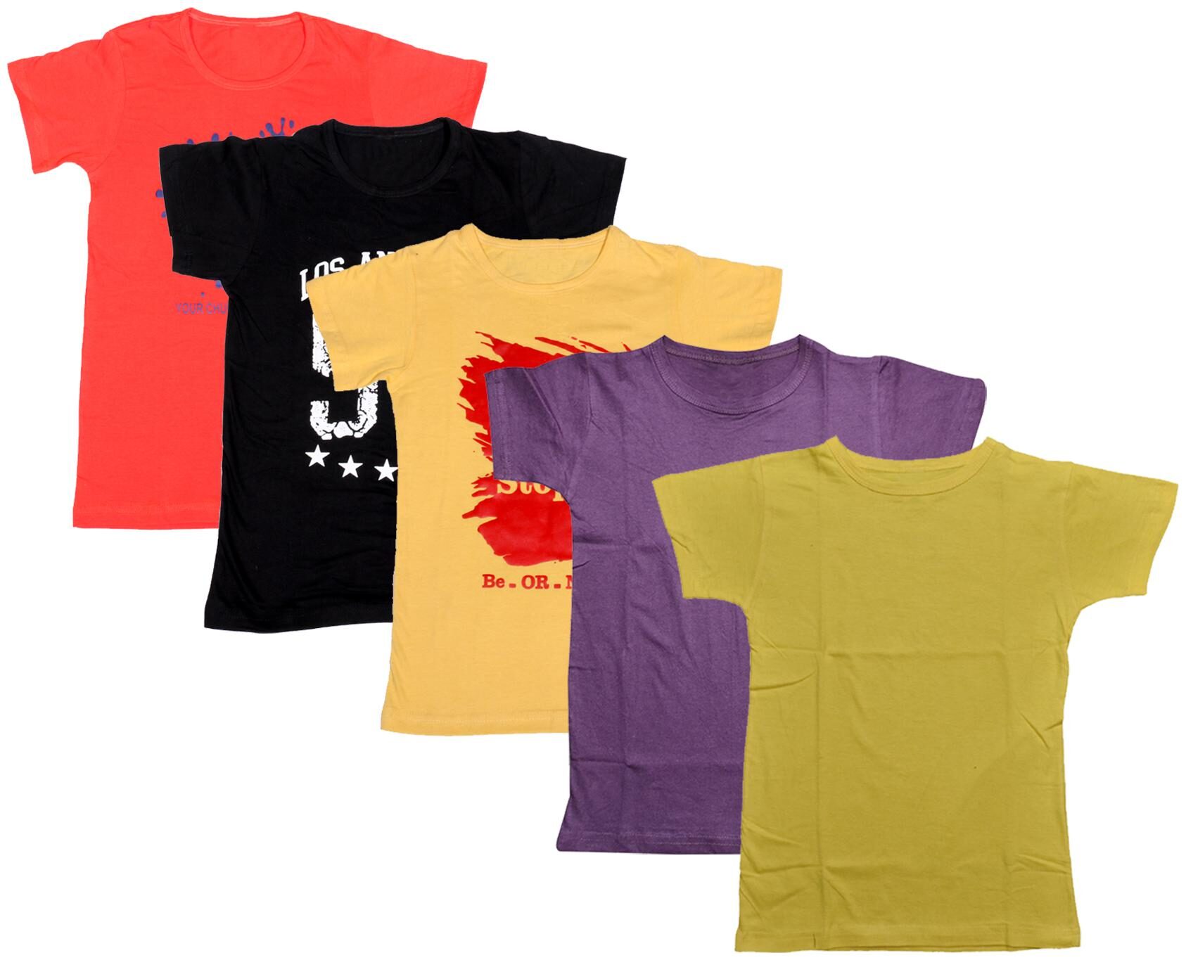 

Kavya Boy Cotton Printed T-shirt - Multi