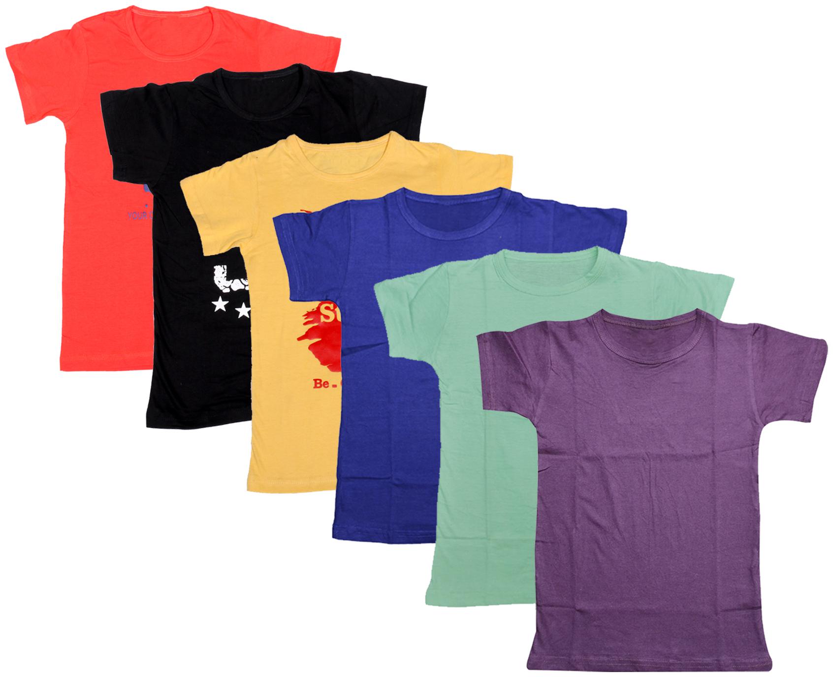 

Kavya Boy Cotton Printed T-shirt - Multi