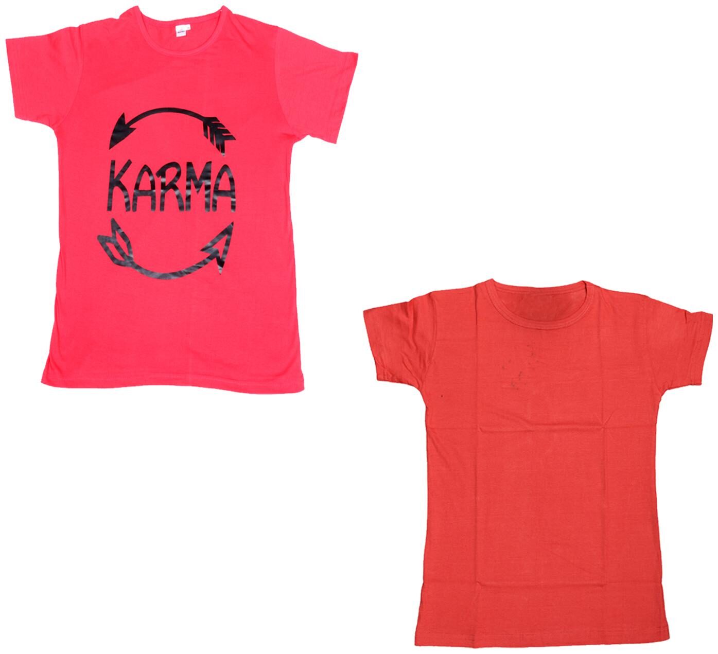 

Kavya Boy Cotton Printed T-shirt - Red Pink