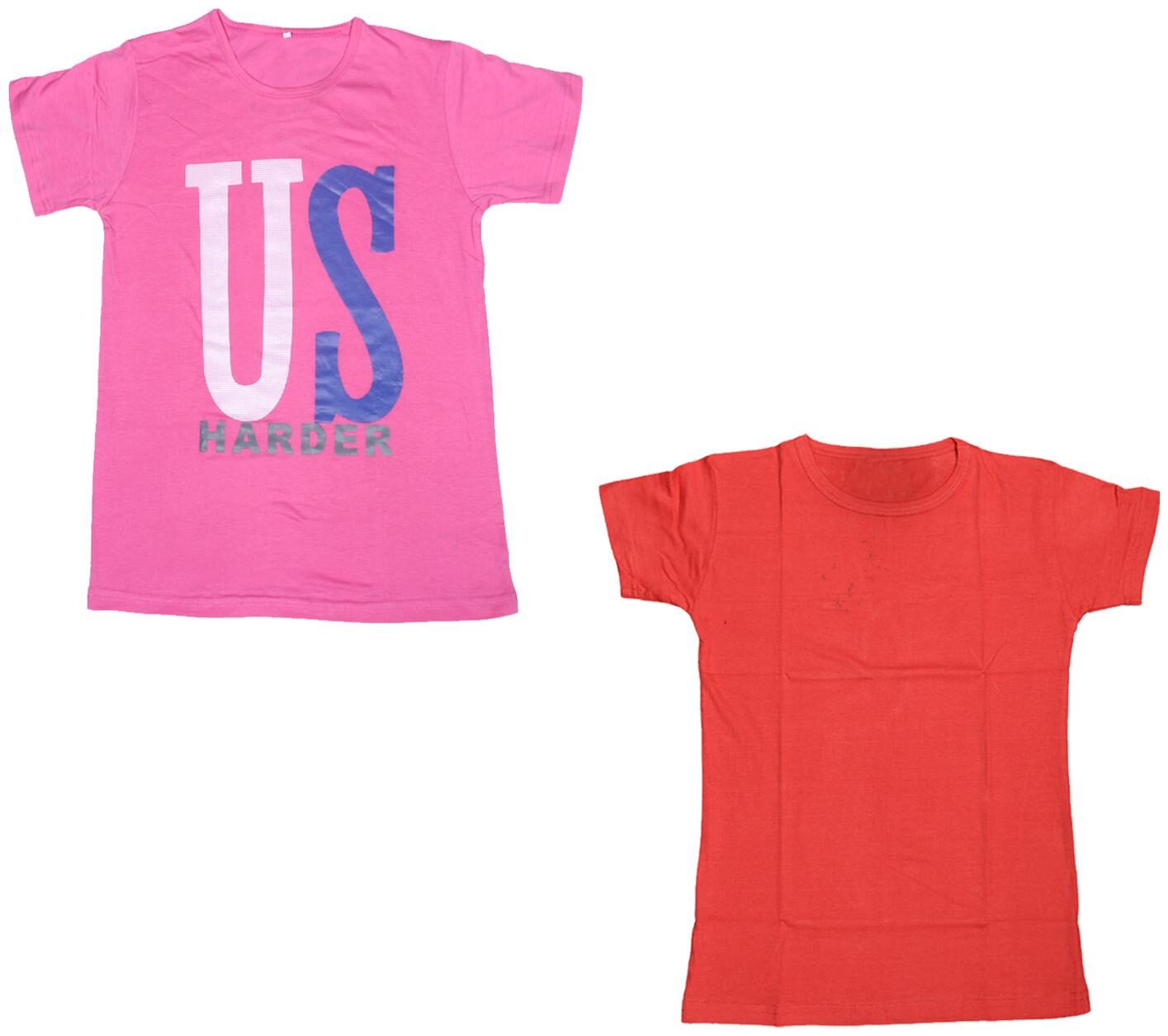 

Kavya Boy Cotton Printed T-shirt - Pink Red