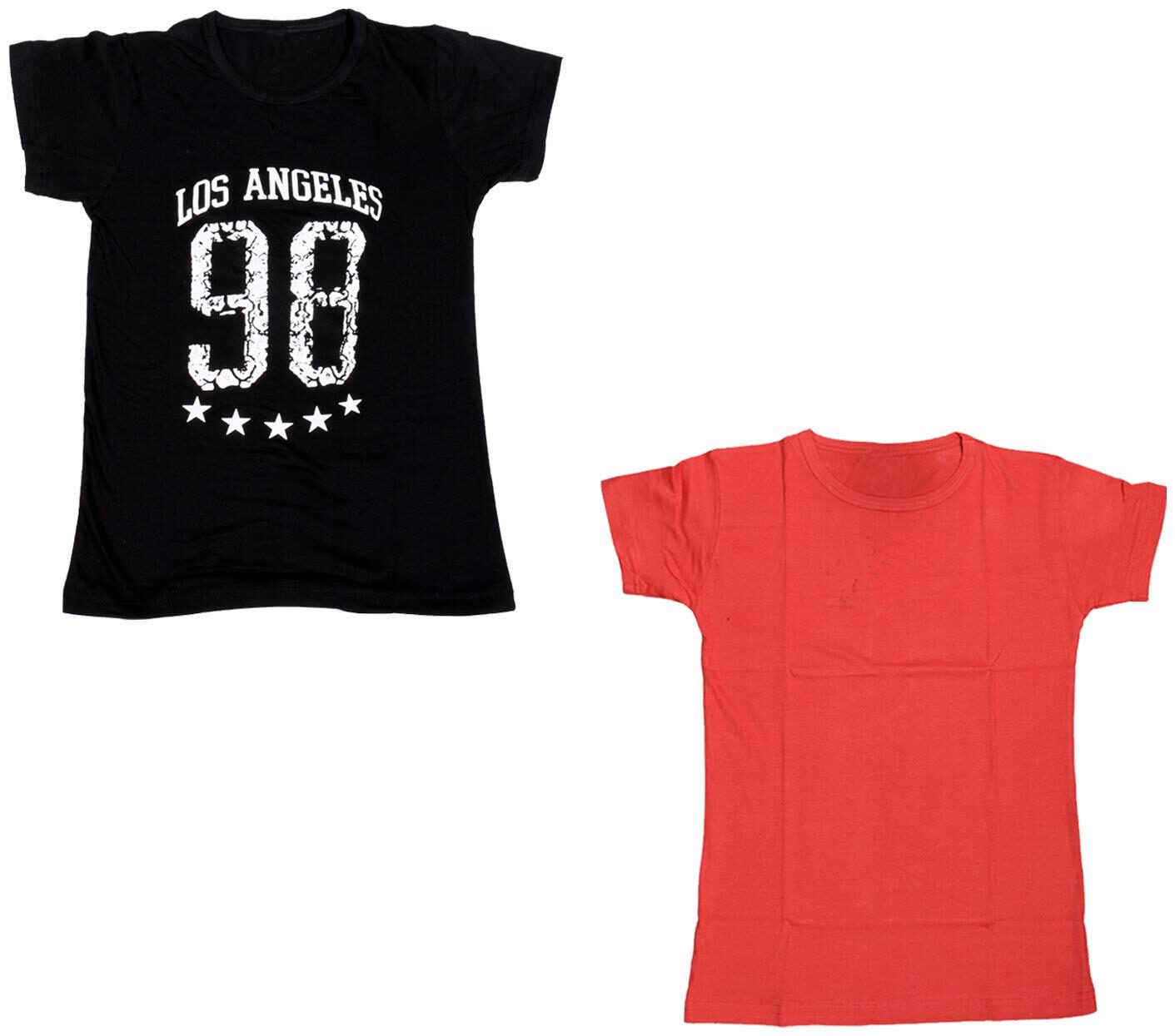 

Kavya Boy Cotton Printed T-shirt - Black Red