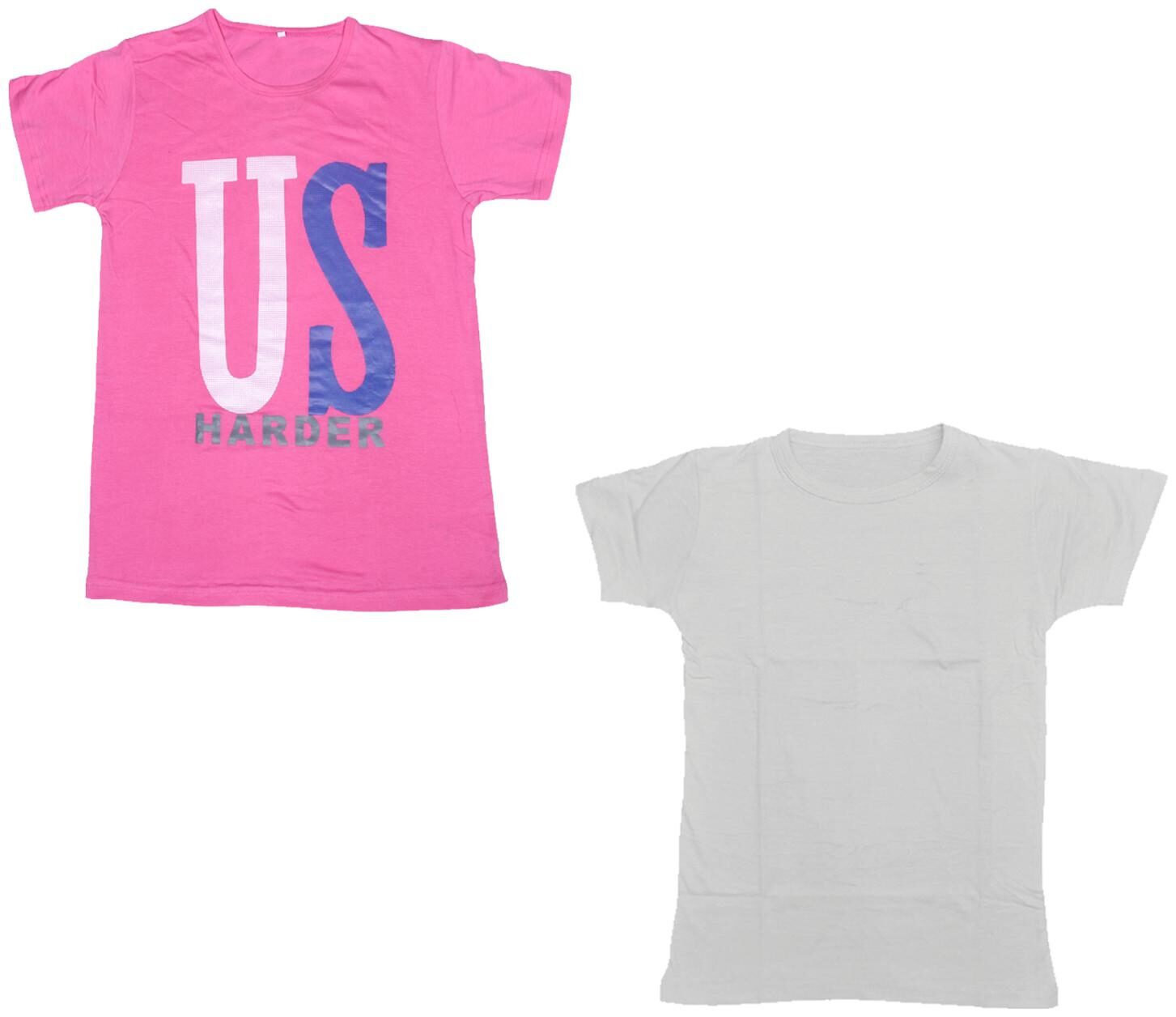 

Kavya Boy Cotton Printed T-shirt - White Pink