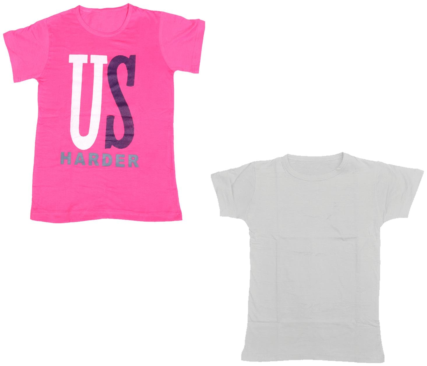 

Kavya Boy Cotton Printed T-shirt - Pink White