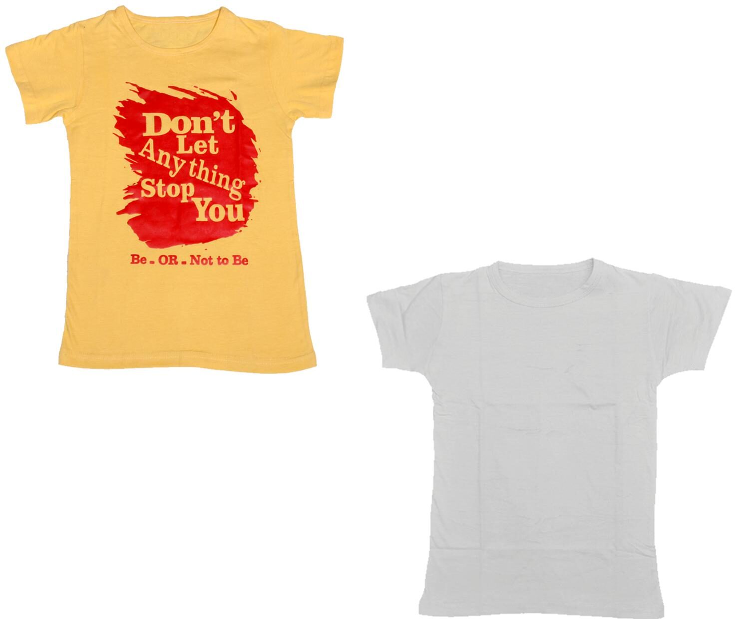 

Kavya Boy Cotton Printed T-shirt - Yellow White