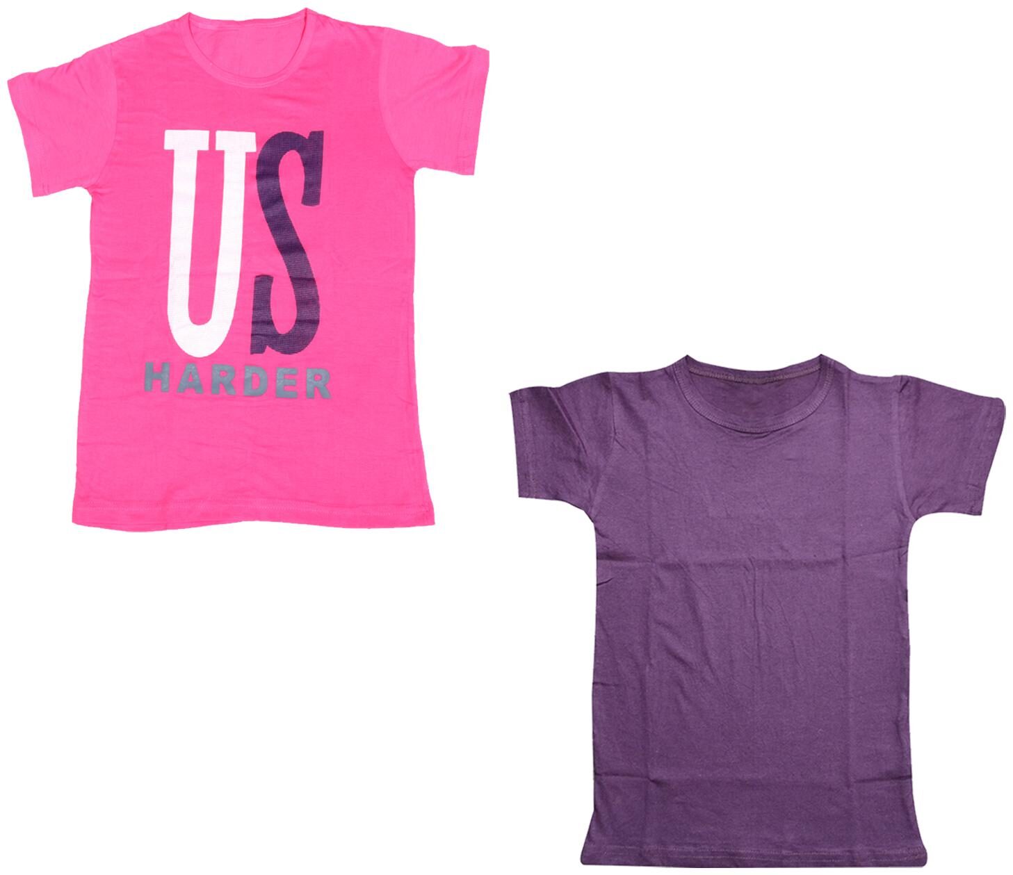 

Kavya Boy Cotton Printed T-shirt - Pink Purple