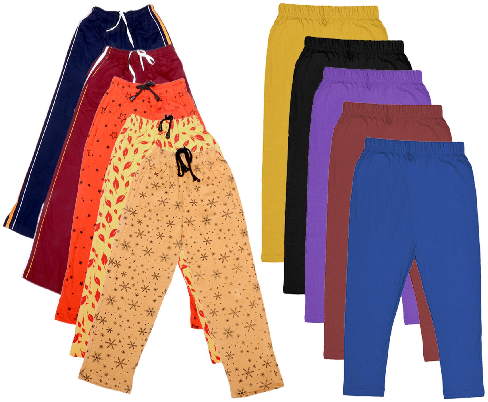 

Kavya Girl Cotton Solid Capri - Multi