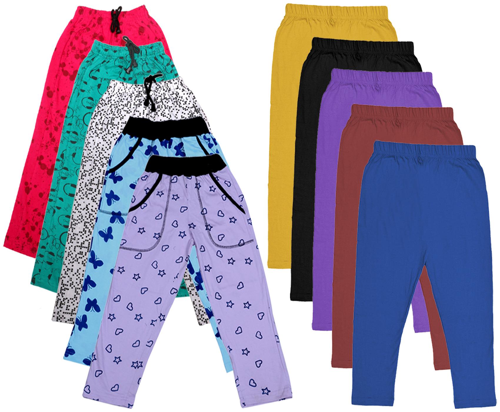 

Kavya Girl Cotton Solid Capri - Multi
