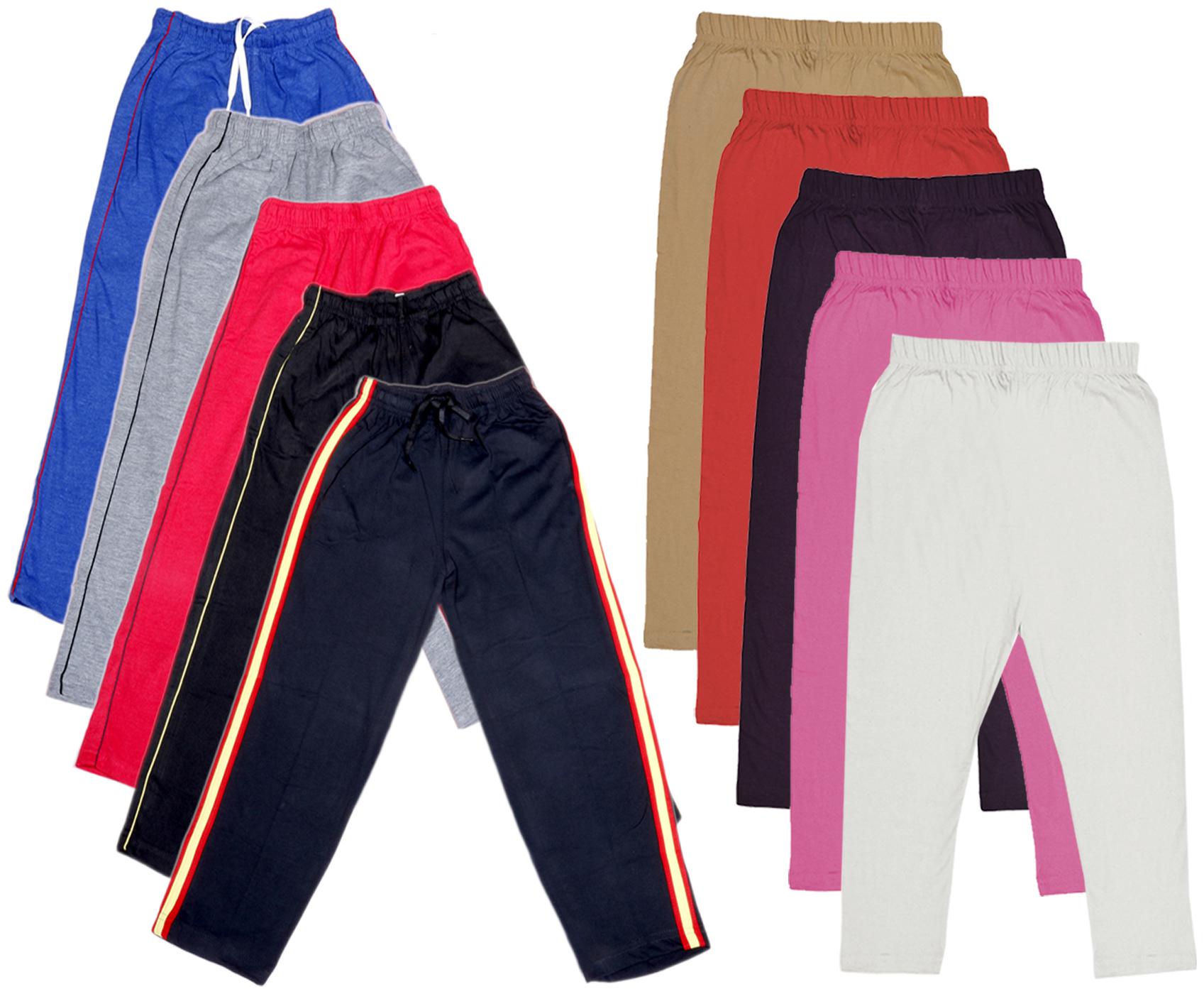 

Kavya Girl Cotton Solid Capri - Multi