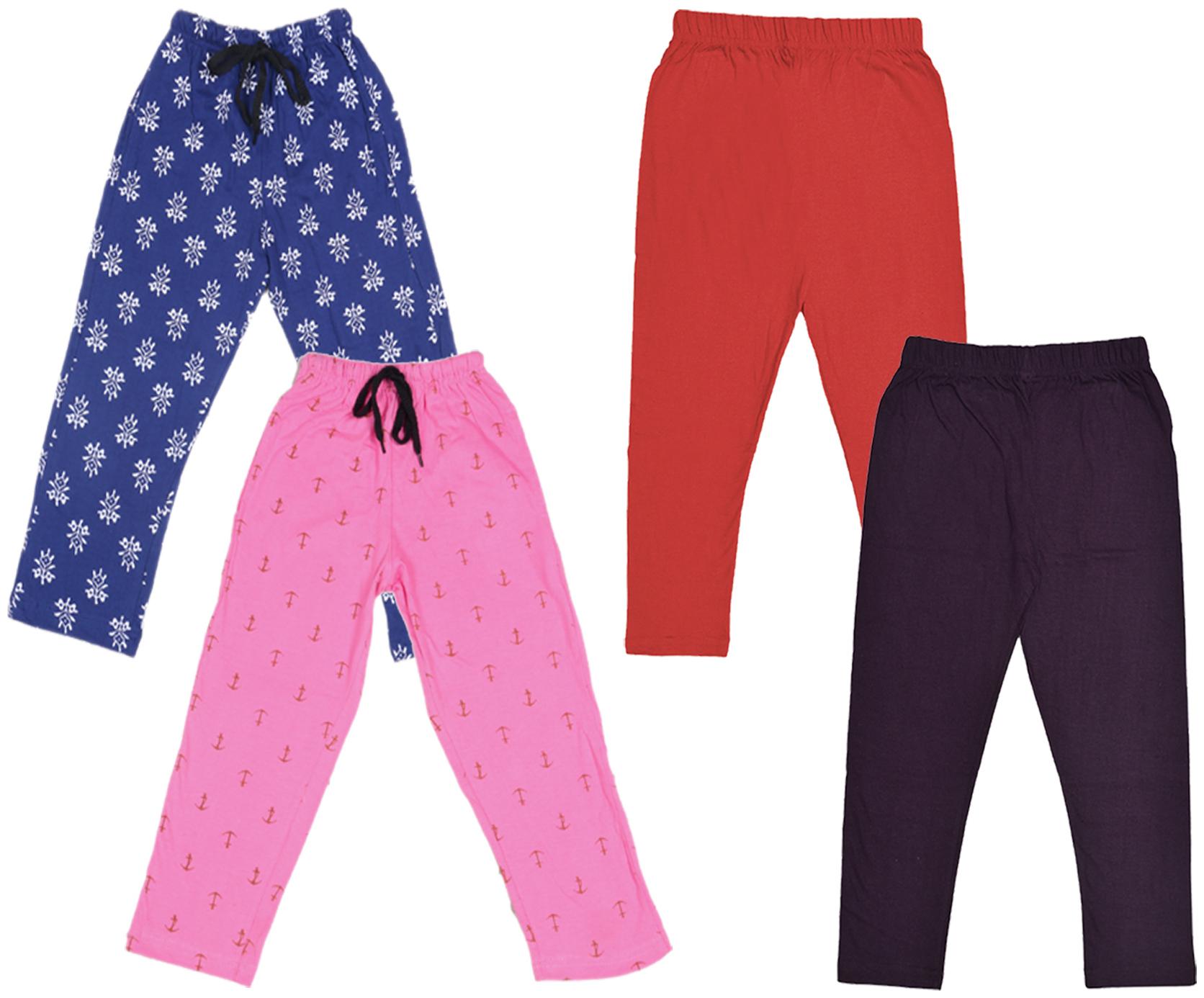 

Kavya Girl Cotton Solid Capri - Multi