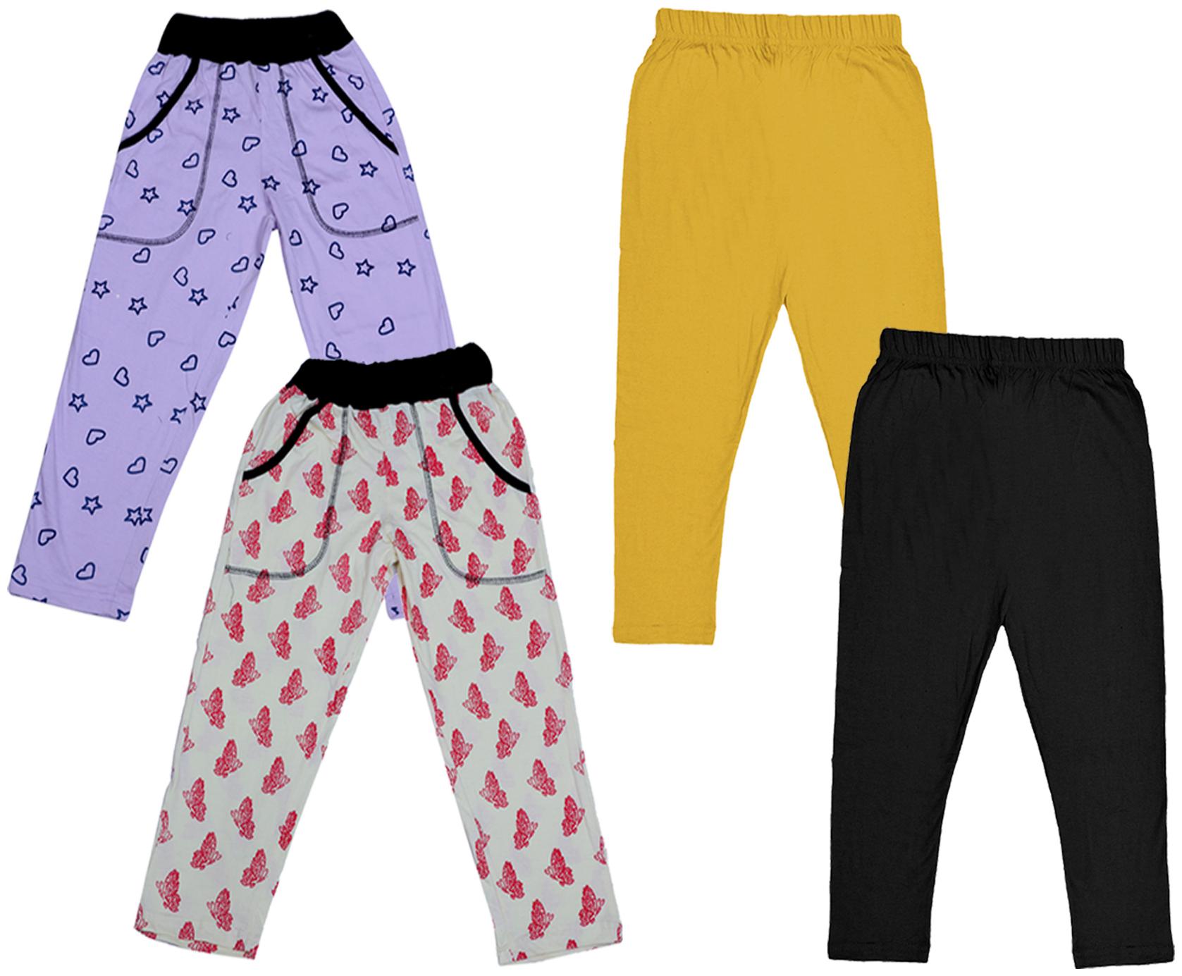 

Kavya Girl Cotton Solid Capri - Multi
