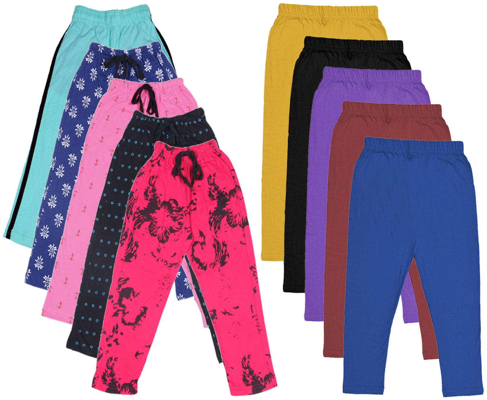 

Kavya Girl Cotton Solid Capri - Multi