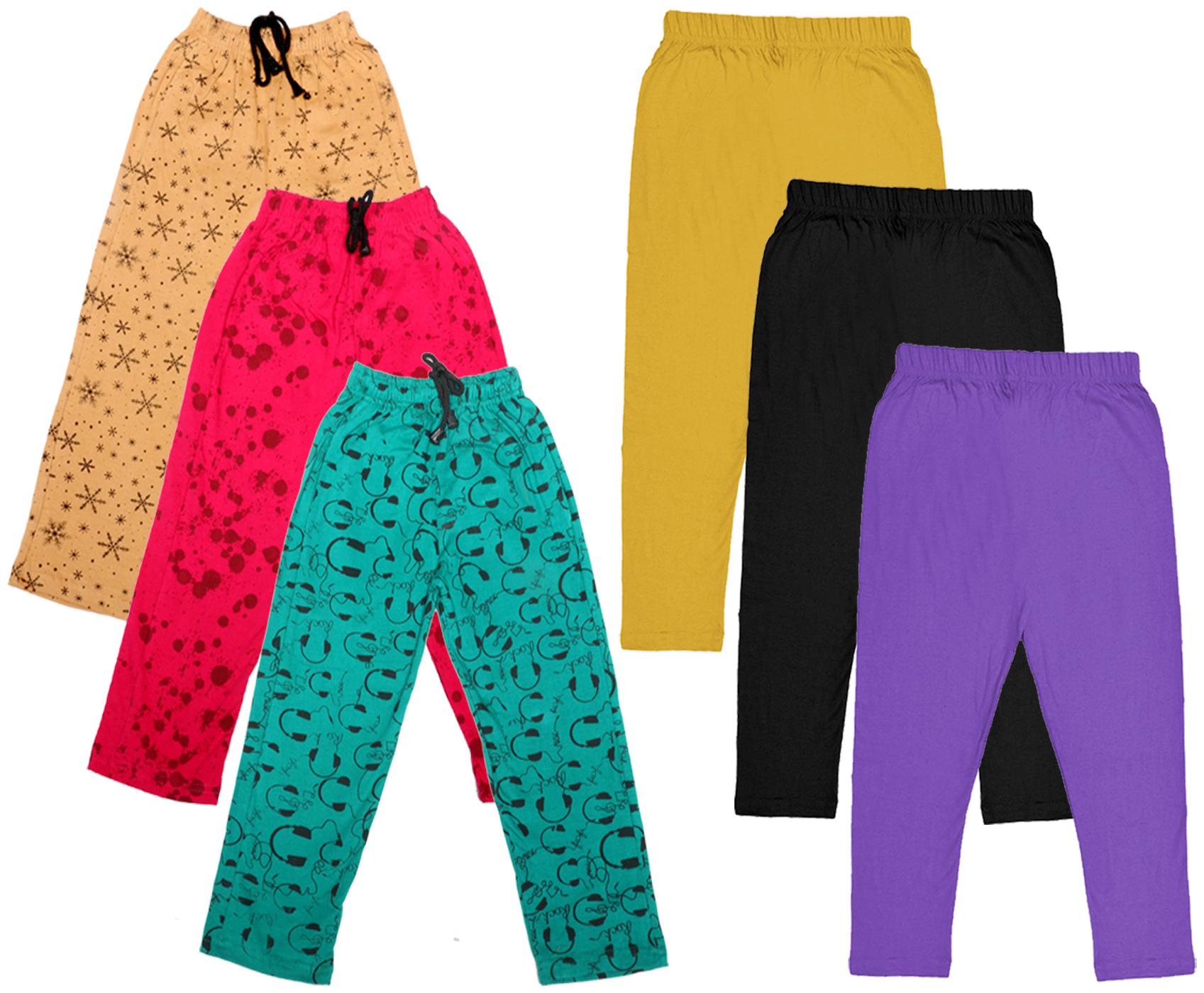 

Kavya Girl Cotton Solid Capri - Multi
