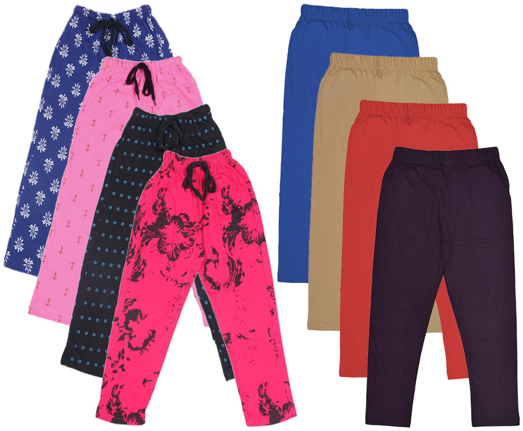 

Kavya Girl Cotton Solid Capri - Multi