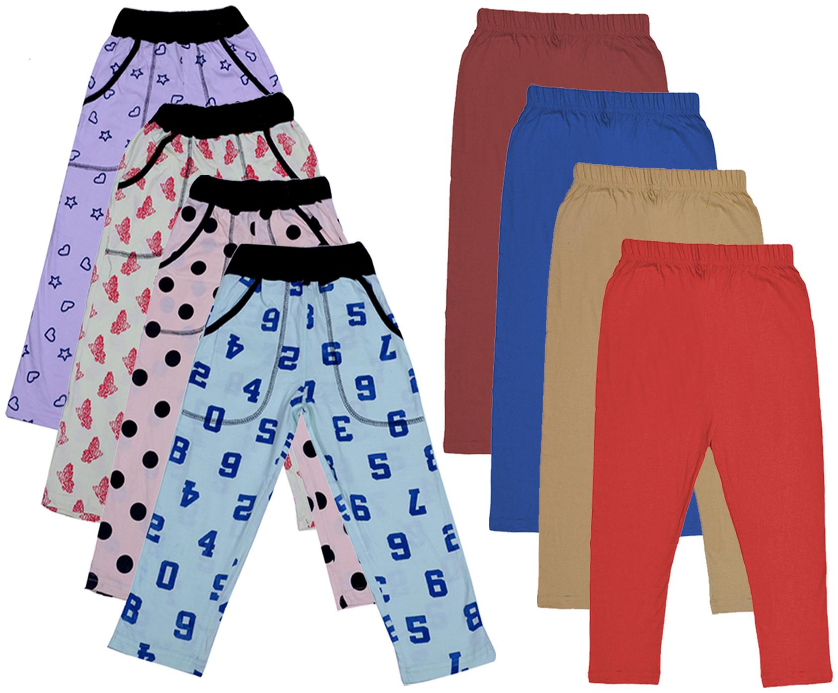 

Kavya Girl Cotton Solid Capri - Multi