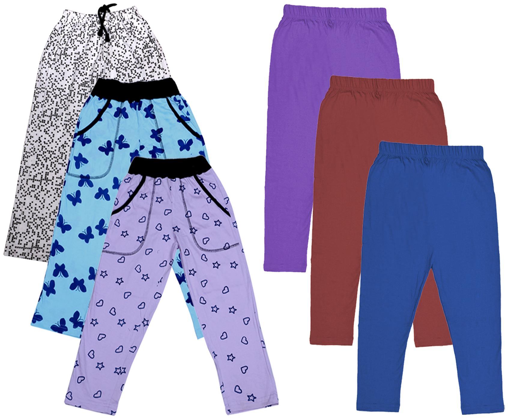 

Kavya Girl Cotton Solid Capri - Multi