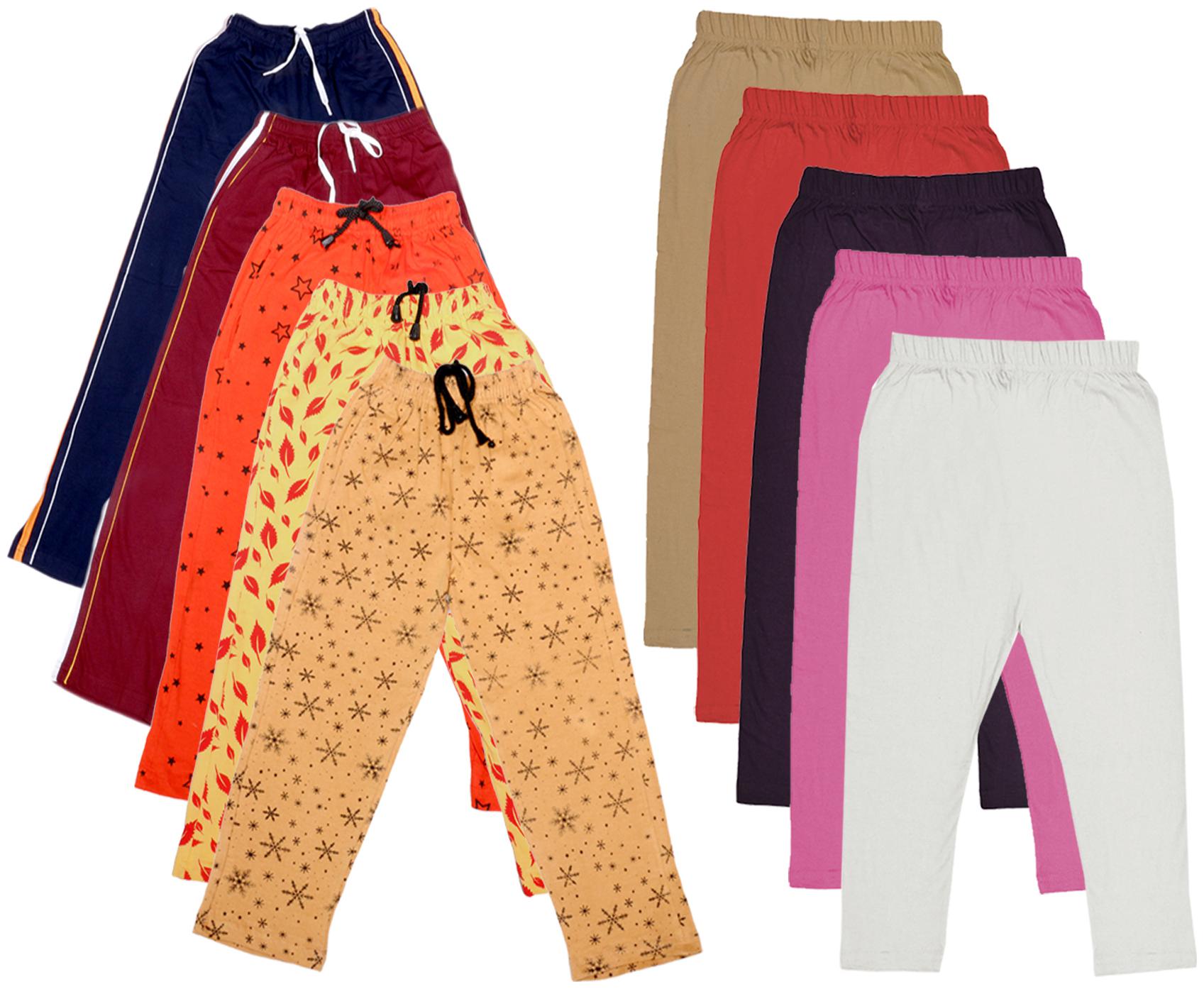 

Kavya Girl Cotton Solid Capri - Multi