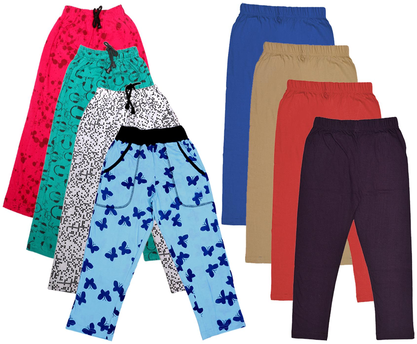 

Kavya Girl Cotton Solid Capri - Multi