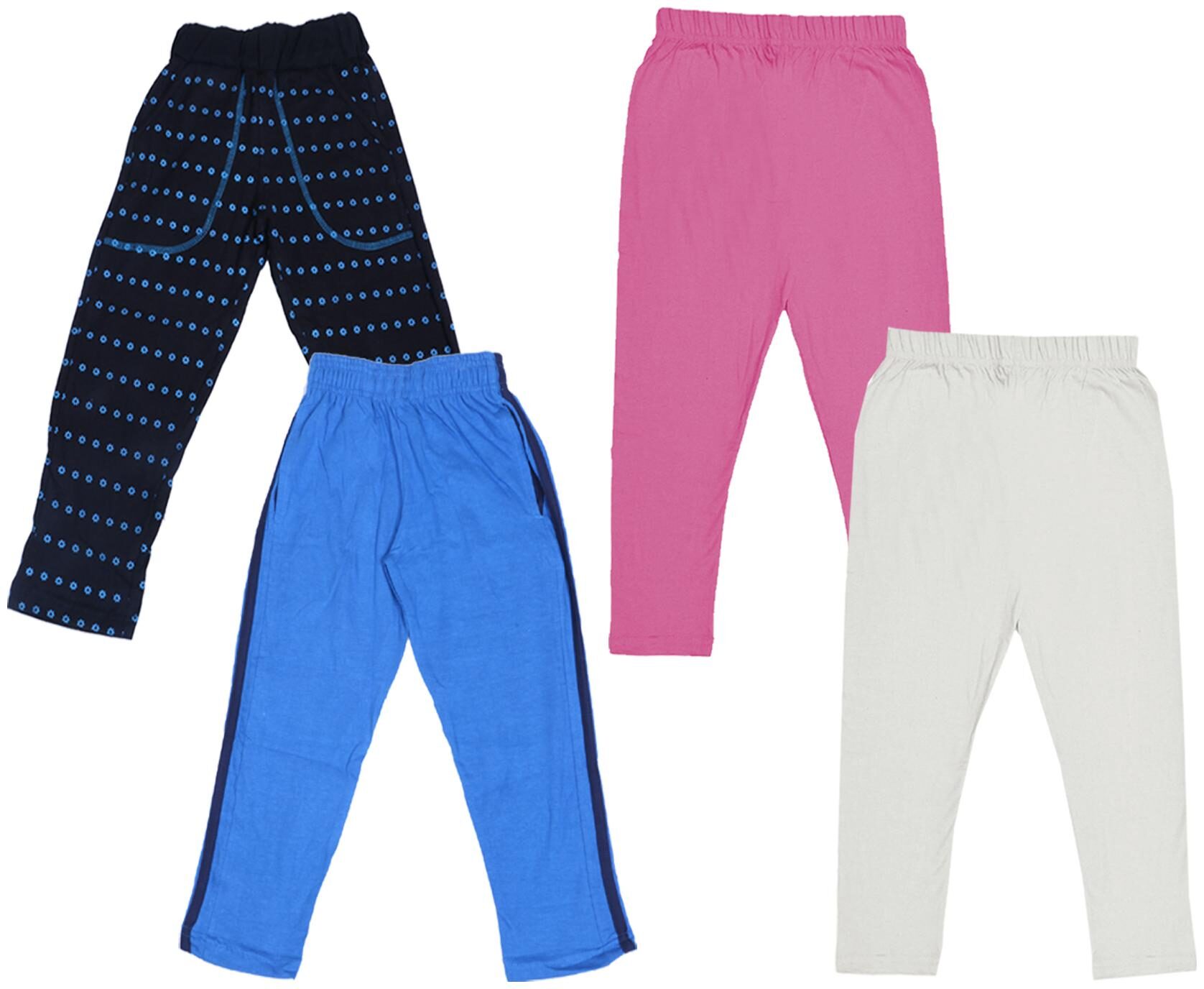 

Kavya Girl Cotton Solid Capri - Multi