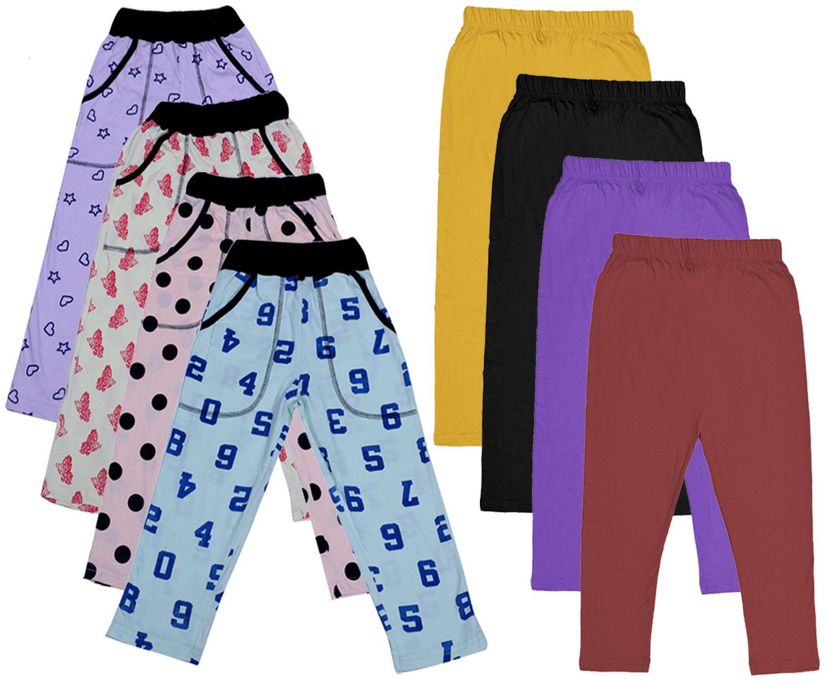 

Kavya Girl Cotton Solid Capri - Multi
