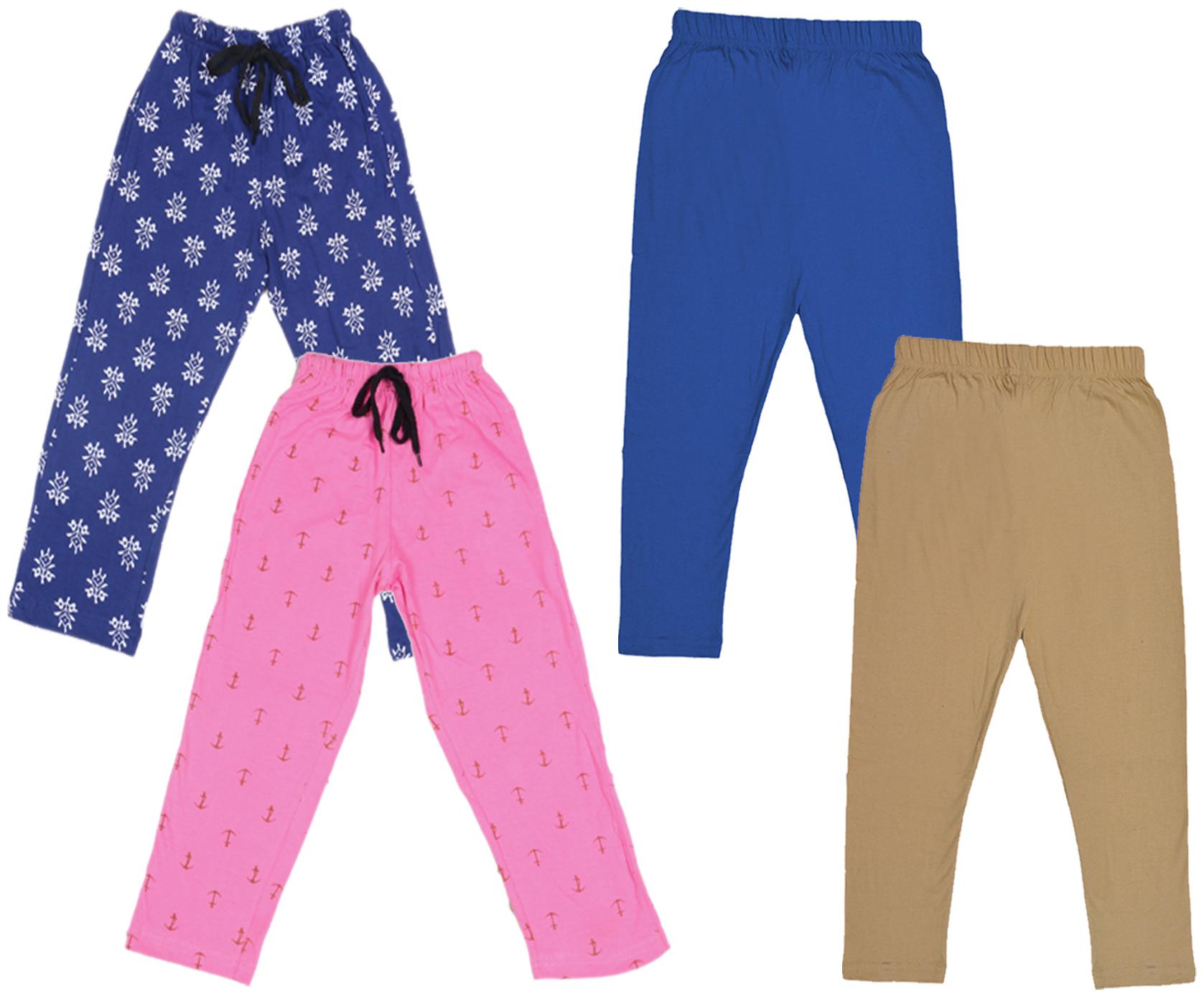 

Kavya Girl Cotton Solid Capri - Multi