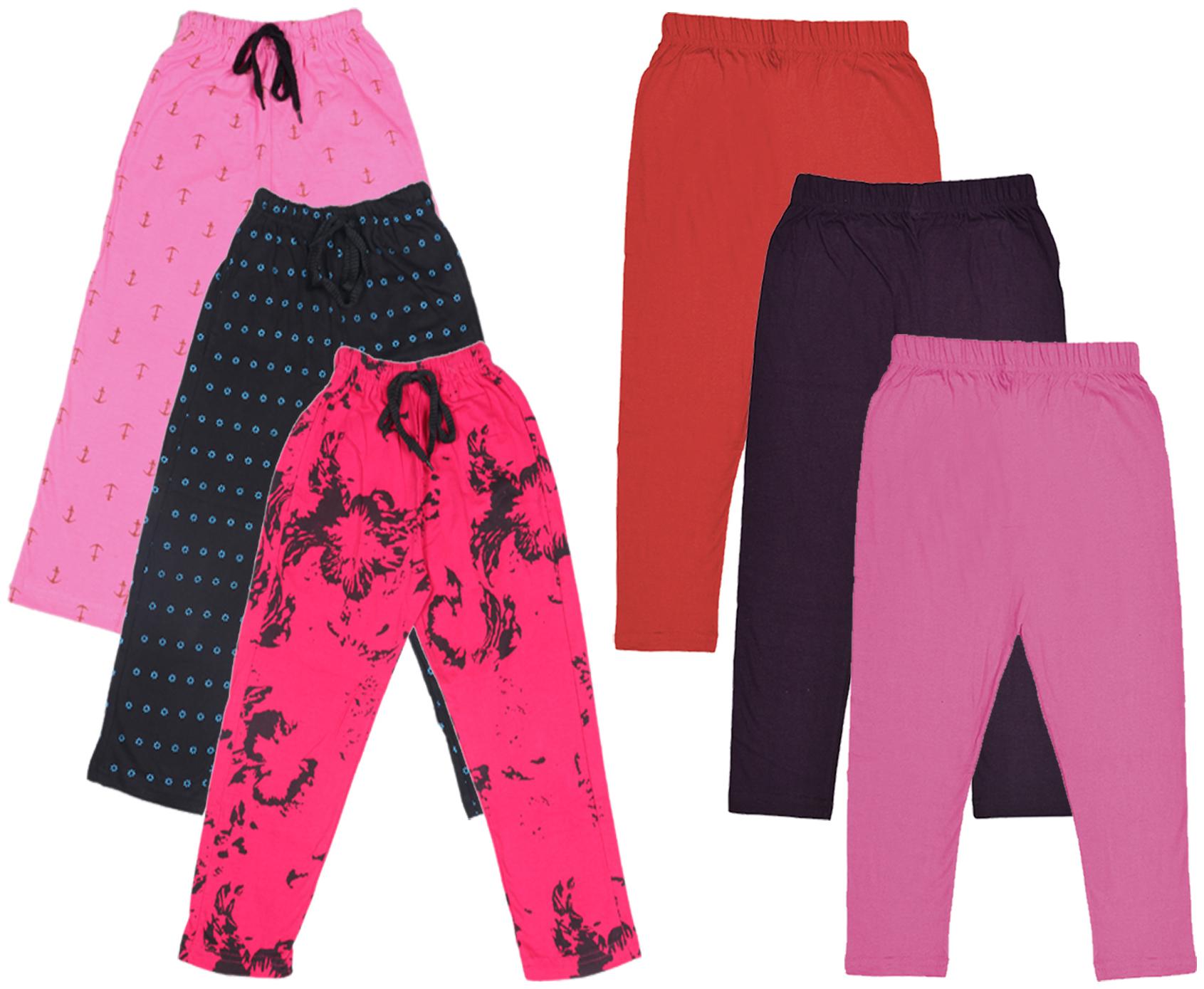 

Kavya Girl Cotton Solid Capri - Multi