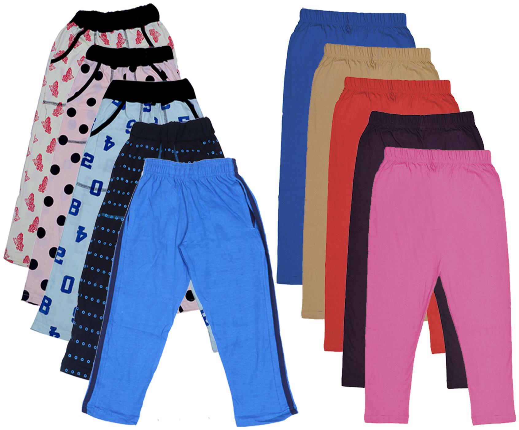 

Kavya Girl Cotton Solid Capri - Multi