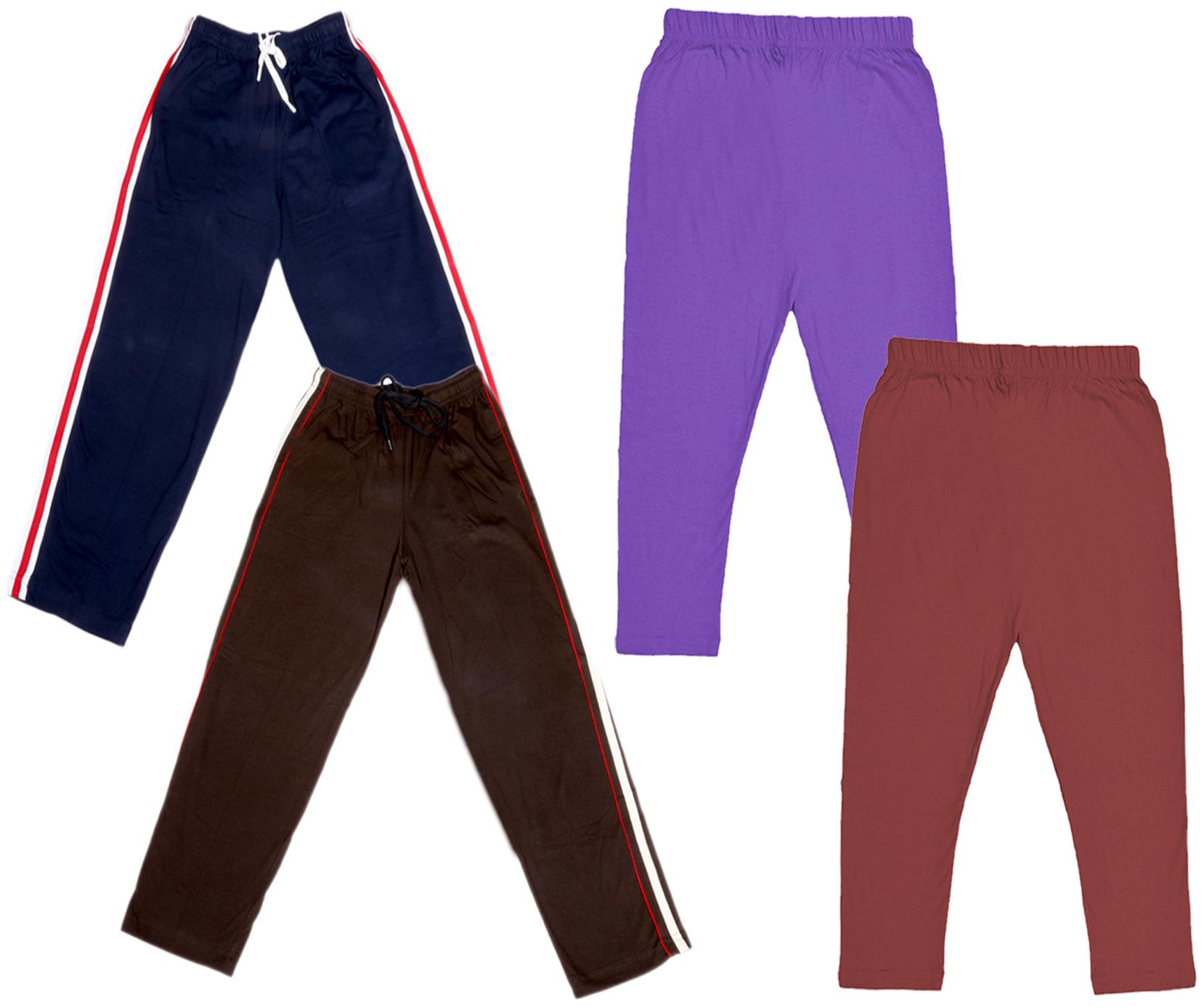 

Kavya Girl Cotton Solid Capri - Multi