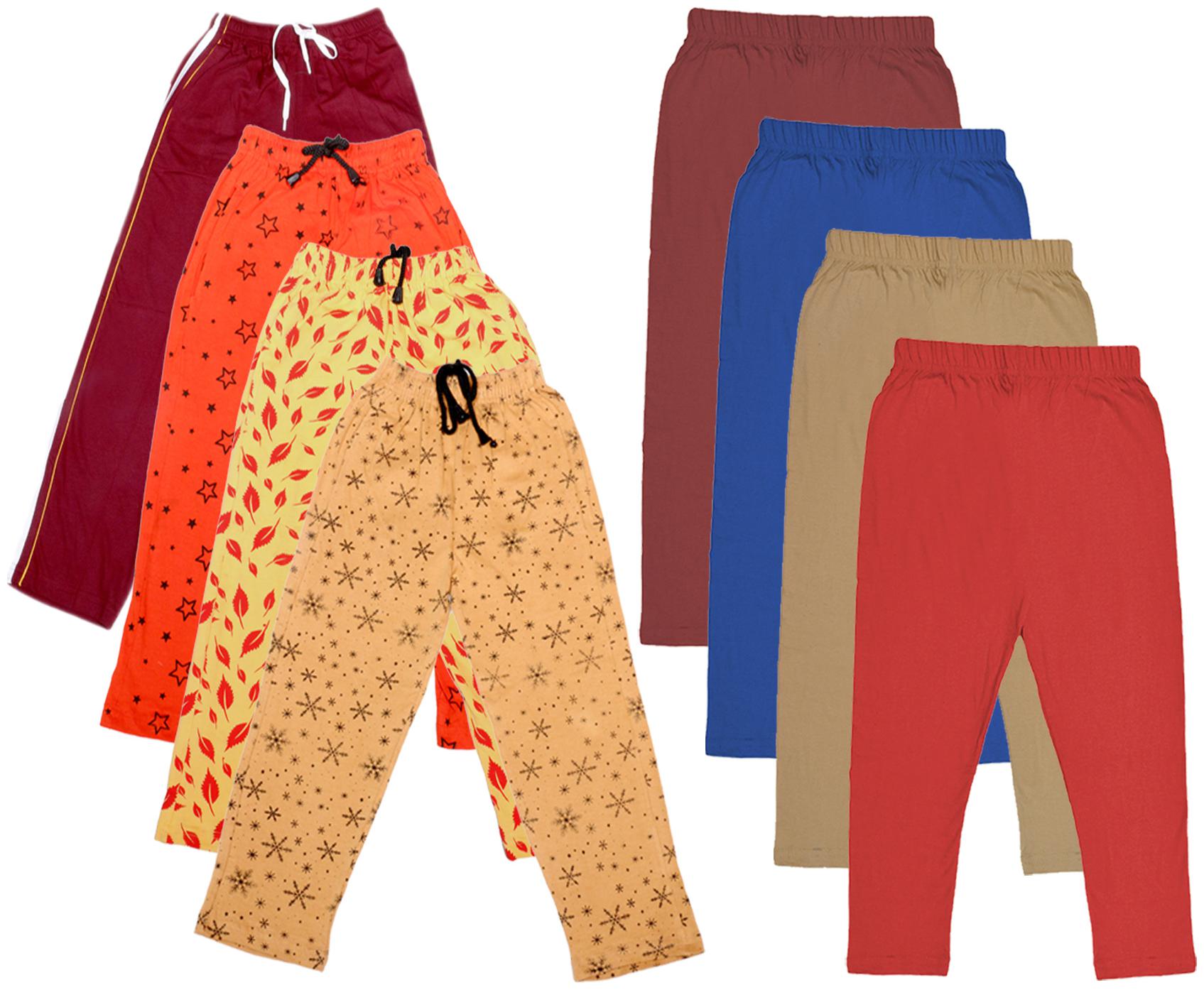 

Kavya Girl Cotton Solid Capri - Multi