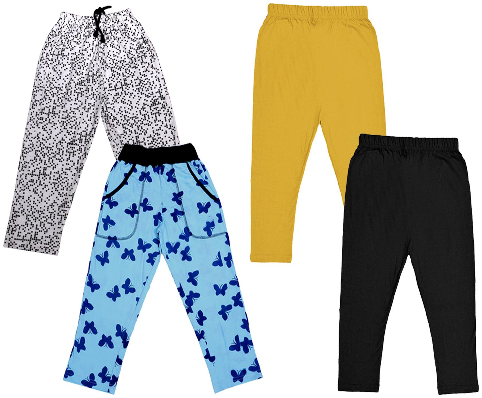 

Kavya Girl Cotton Solid Capri - Multi