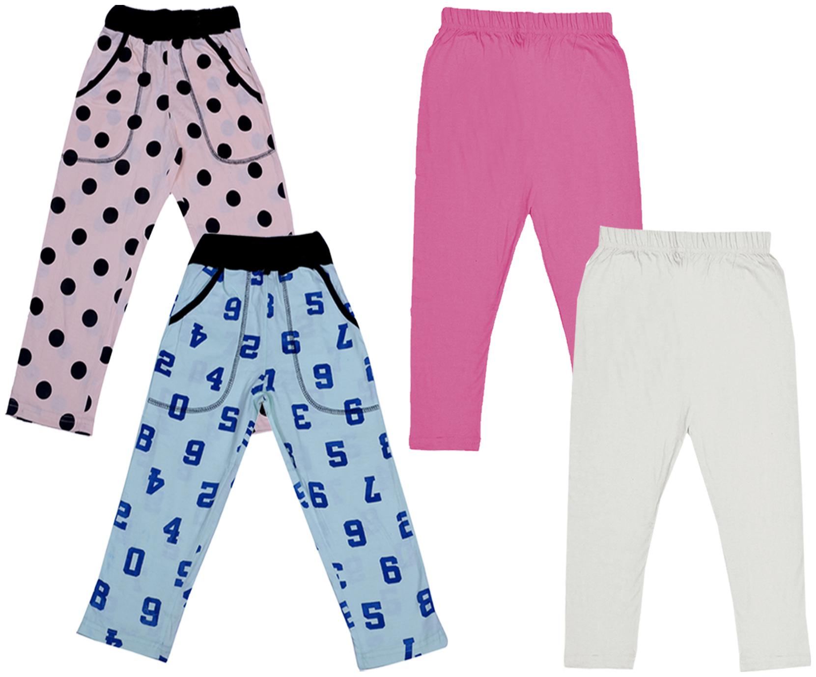 

Kavya Girl Cotton Solid Capri - Multi