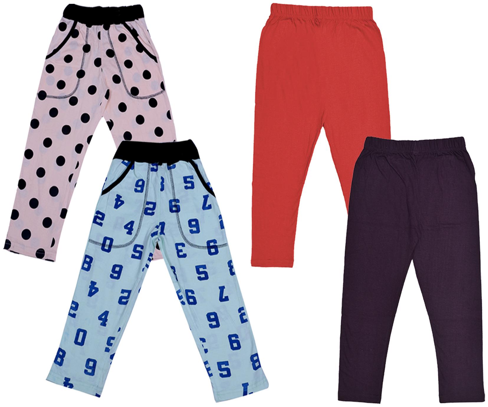 

Kavya Girl Cotton Solid Capri - Multi